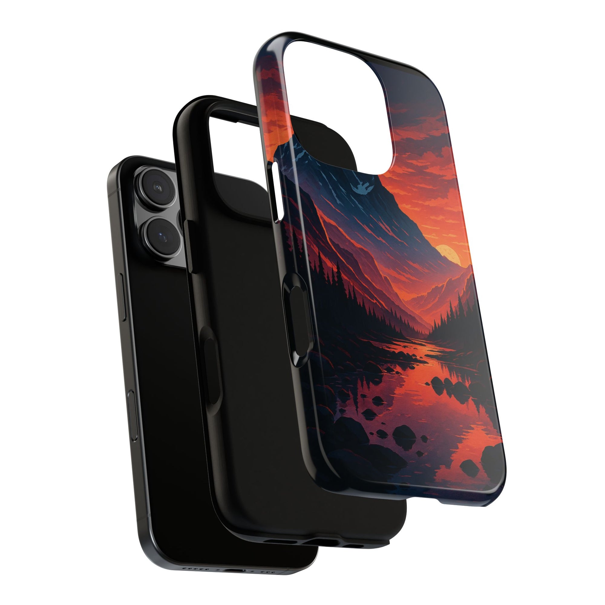 Mountain Sunset Phone Case, Nature Inspired Case, Tough Cases, Gift for Adventurers, Phone Accessories