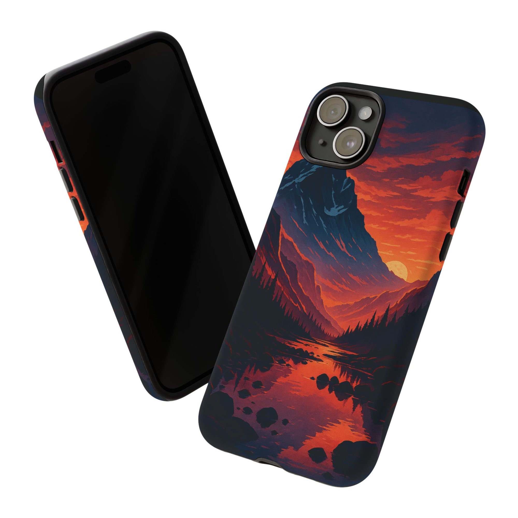 Mountain Sunset Phone Case, Nature Inspired Case, Tough Cases, Gift for Adventurers, Phone Accessories
