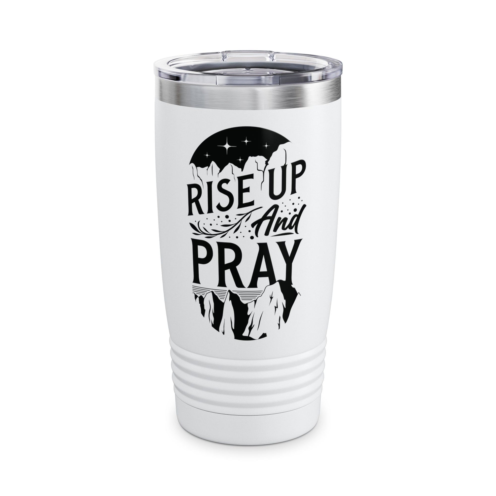 Rise Up and Pray Ringneck Tumbler - 20oz Inspirational Travel Mug