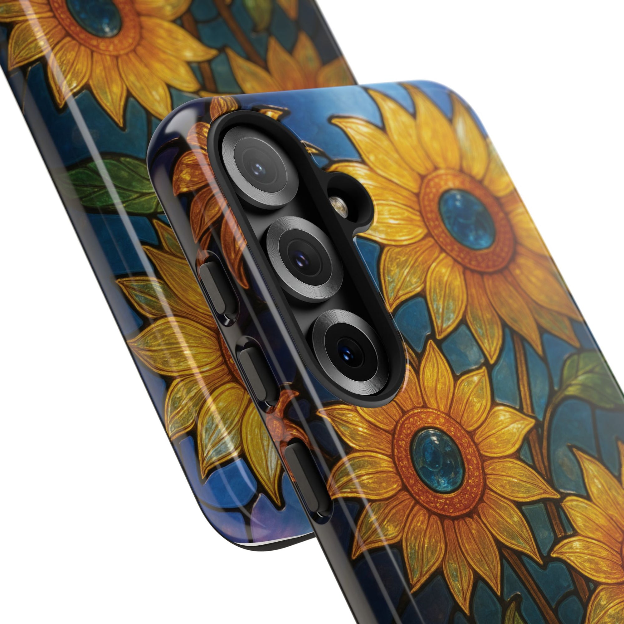 Vibrant Floral Phone Case, Sunflower Design, Tough & Durable Case, Nature Lover Gift, Protective Phone Cover, Spring Aesthetic
