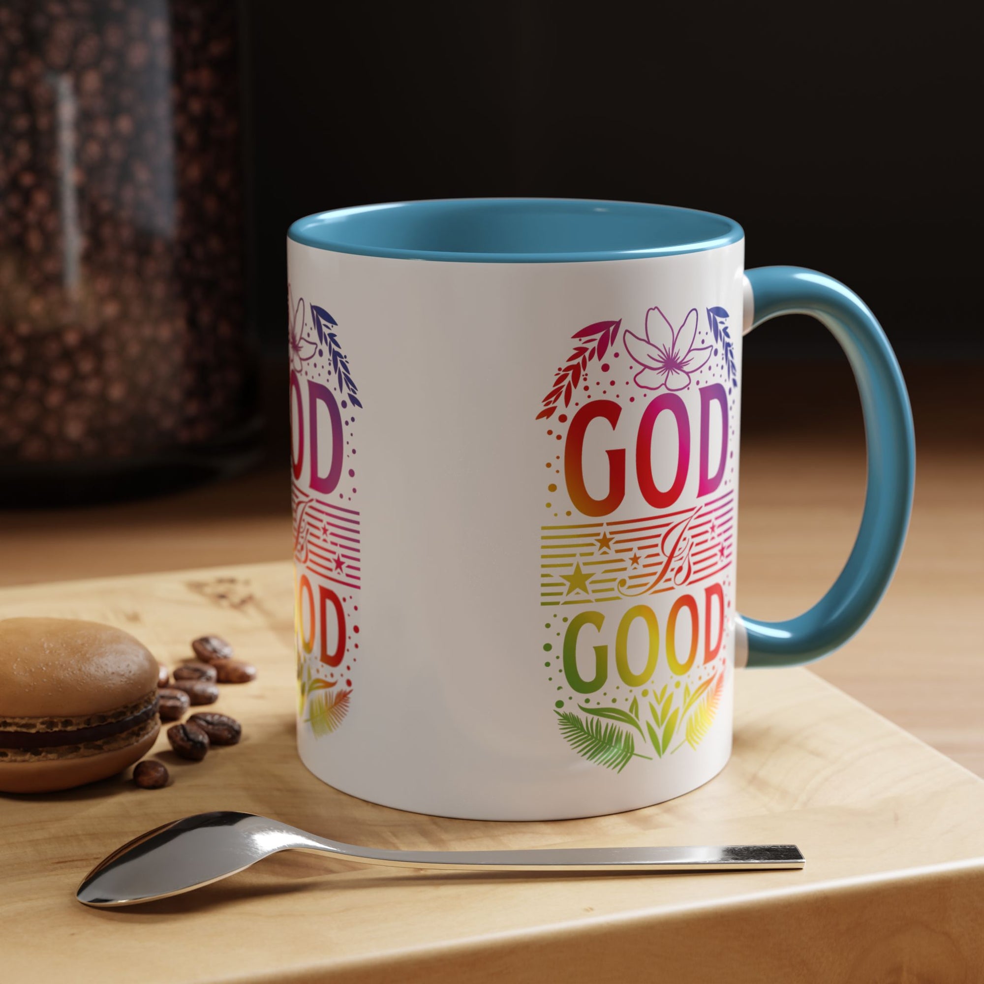 God is Good Accent Coffee Mug - Inspirational Design