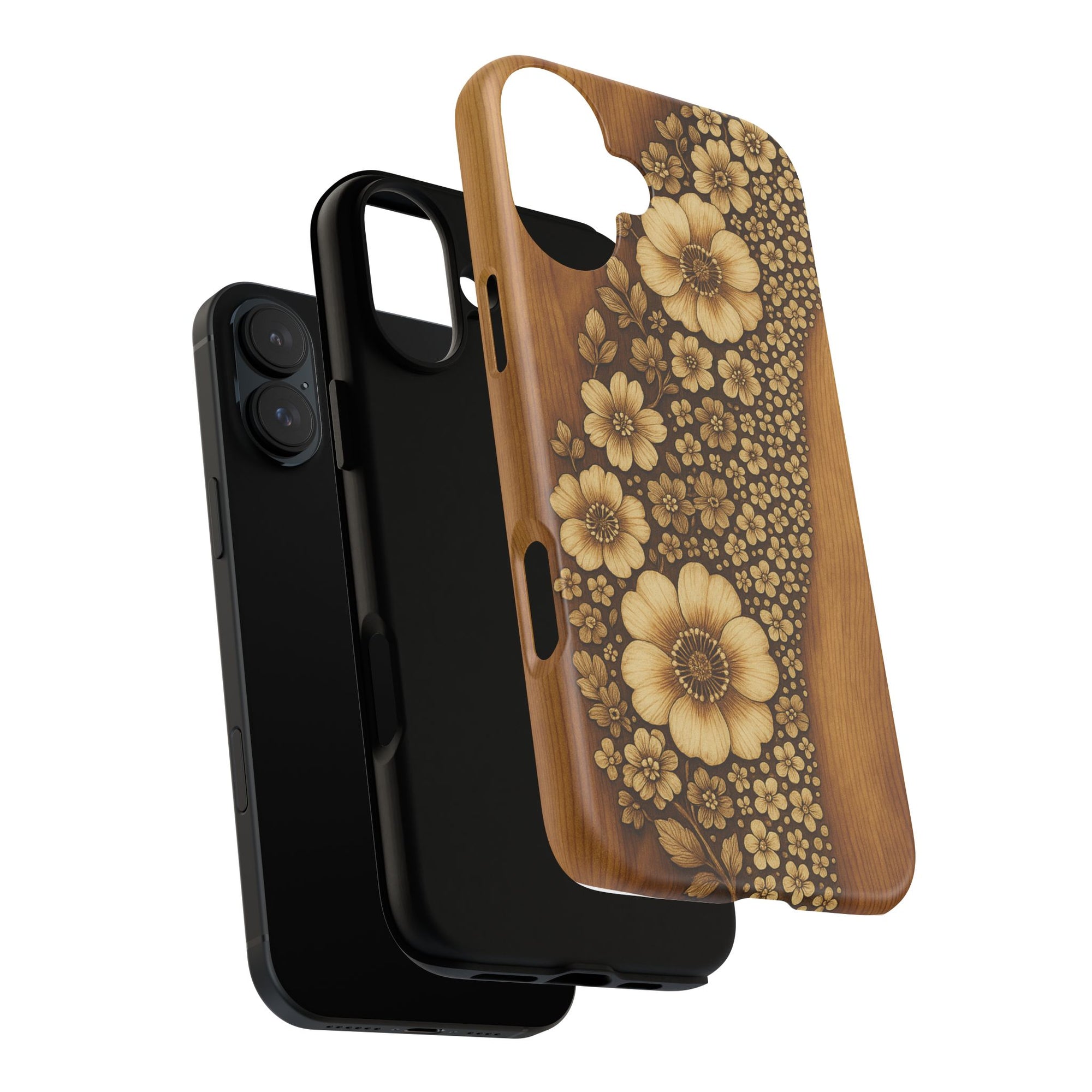 Floral Phone Case - Tough Cases, Protective Cover, Floral Design, Nature Lover Gift, Phone Accessory, Trendy Gadget