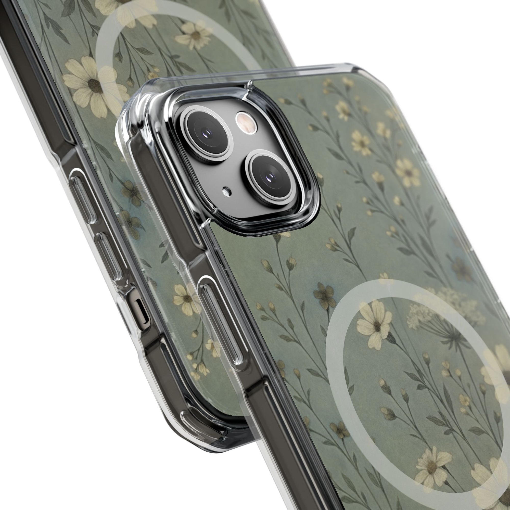 Floral Magnetic Clear Impact Cases, Phone Protection, Floral Design, Nature Lover Gift, Stylish Tech Accessories, Everyday Use