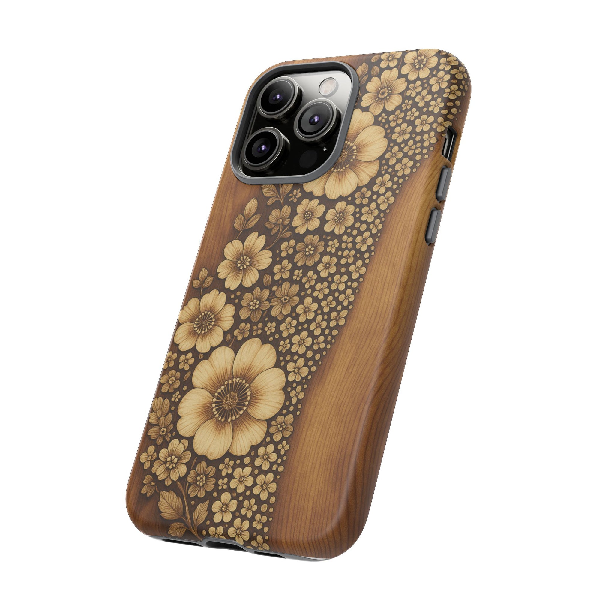 Floral Phone Case - Tough Cases, Protective Cover, Floral Design, Nature Lover Gift, Phone Accessory, Trendy Gadget