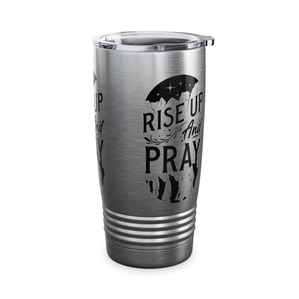 Rise Up and Pray Ringneck Tumbler - 20oz Inspirational Travel Mug