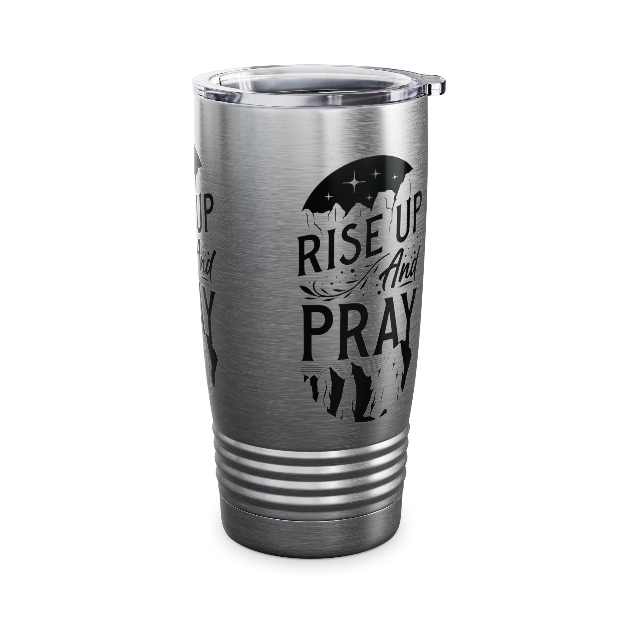 Rise Up and Pray Ringneck Tumbler - 20oz Inspirational Travel Mug