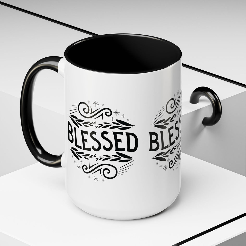 Blessed Accent Coffee Mug - Inspirational Design