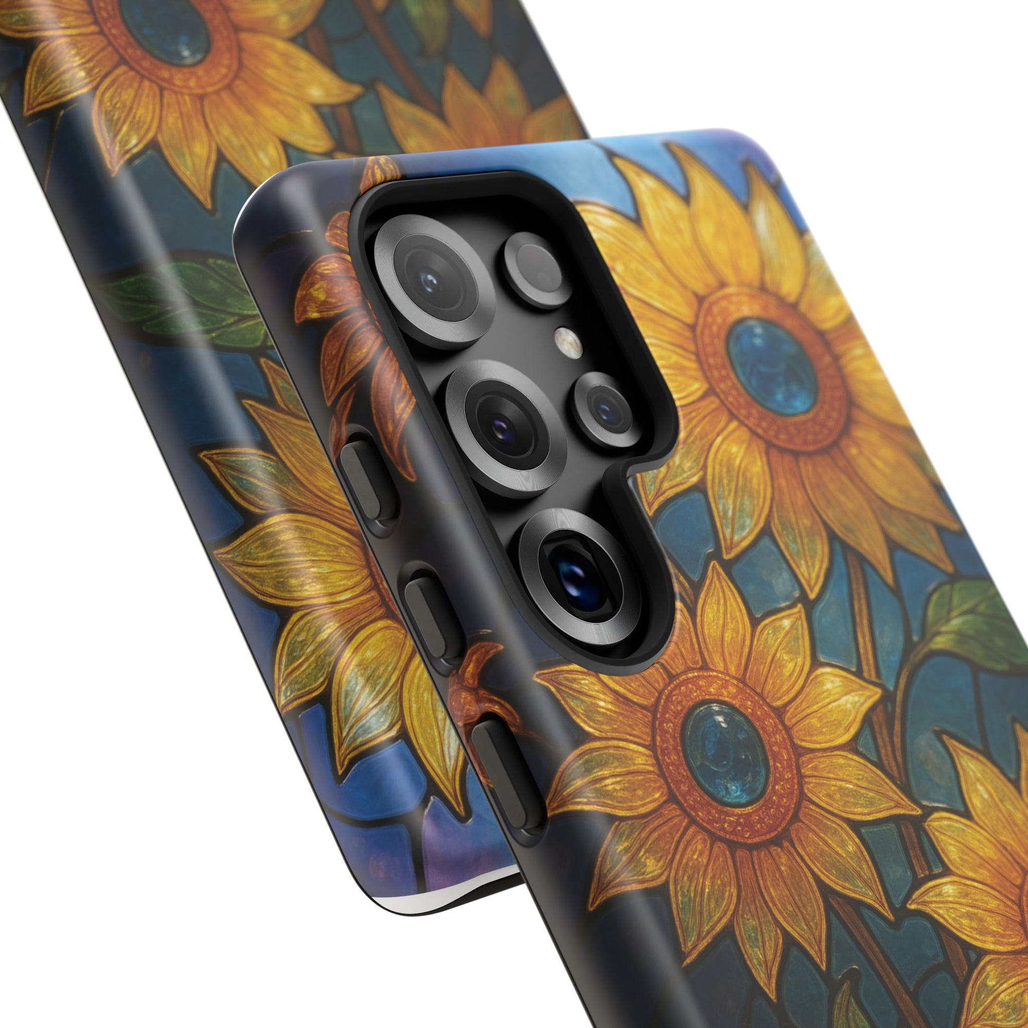 Vibrant Floral Phone Case, Sunflower Design, Tough & Durable Case, Nature Lover Gift, Protective Phone Cover, Spring Aesthetic
