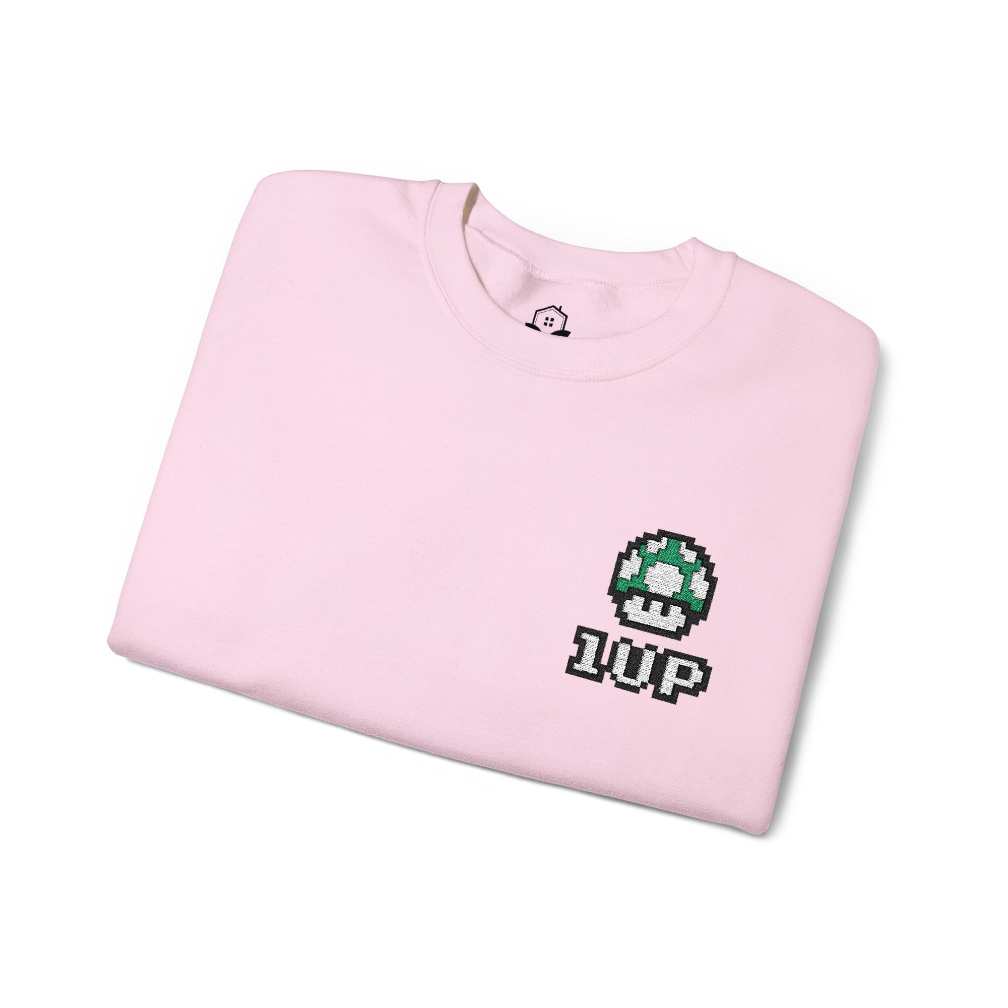 1UP Mushroom - Unisex Heavy Blend™ Crewneck Sweatshirt