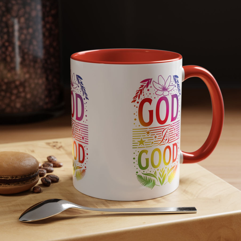God is Good Accent Coffee Mug - Inspirational Design