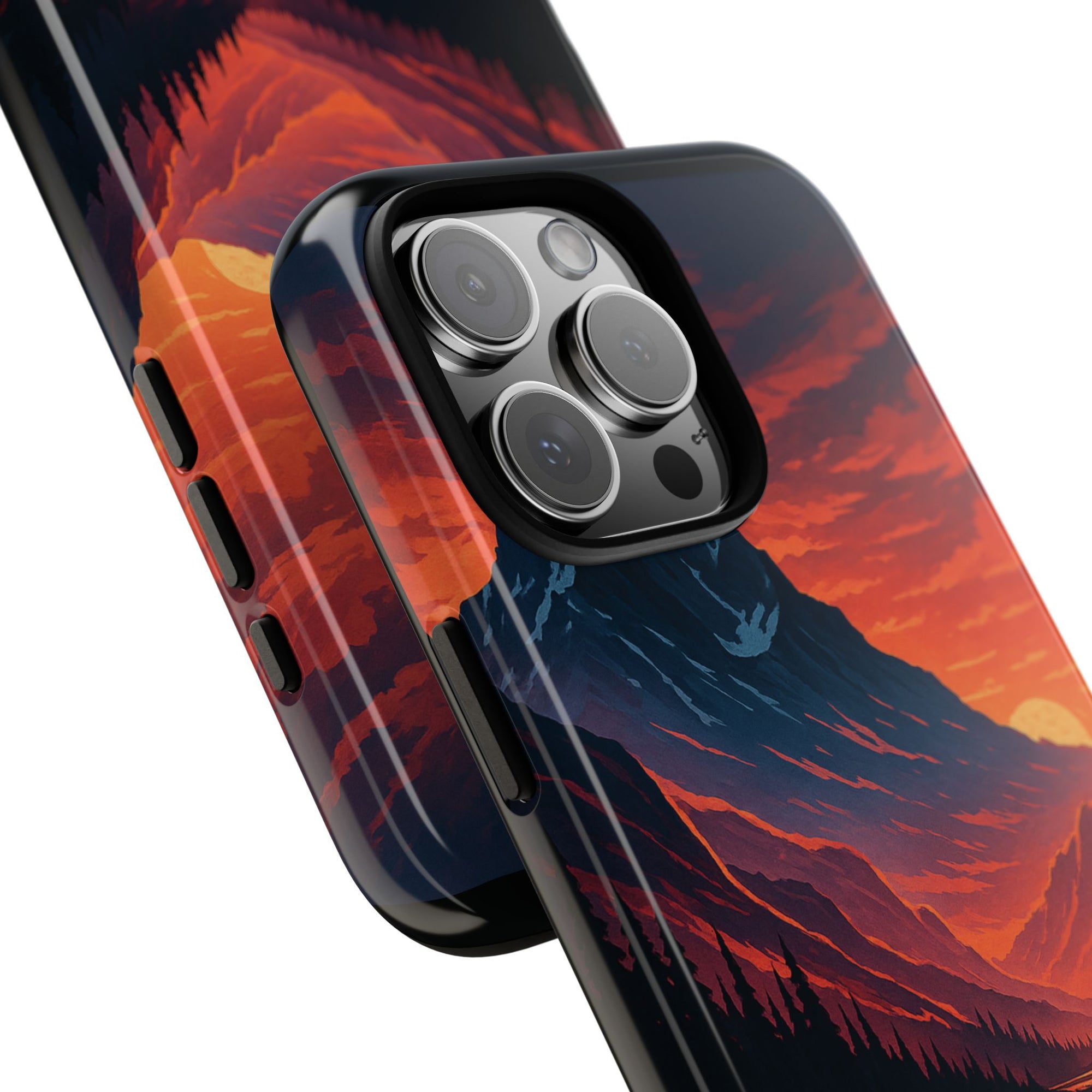 Mountain Sunset Phone Case, Nature Inspired Case, Tough Cases, Gift for Adventurers, Phone Accessories