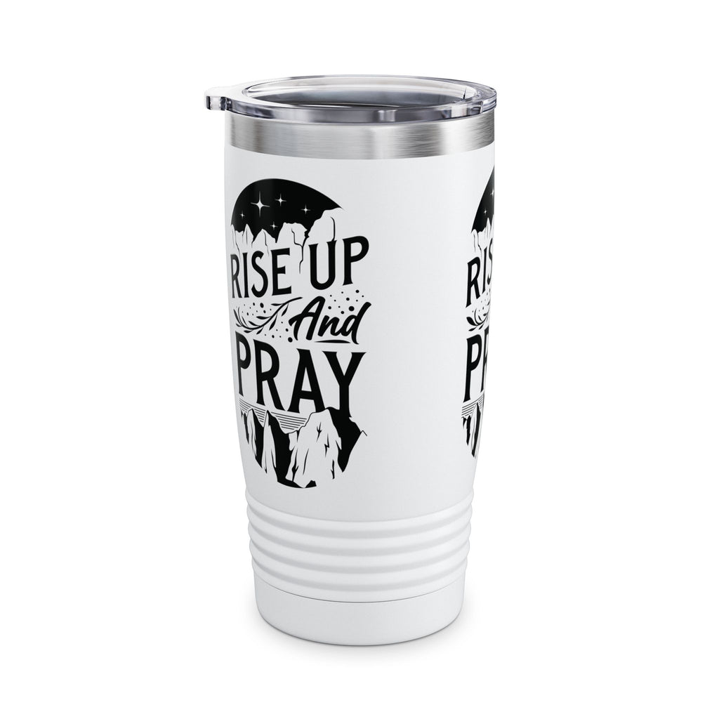 Rise Up and Pray Ringneck Tumbler - 20oz Inspirational Travel Mug