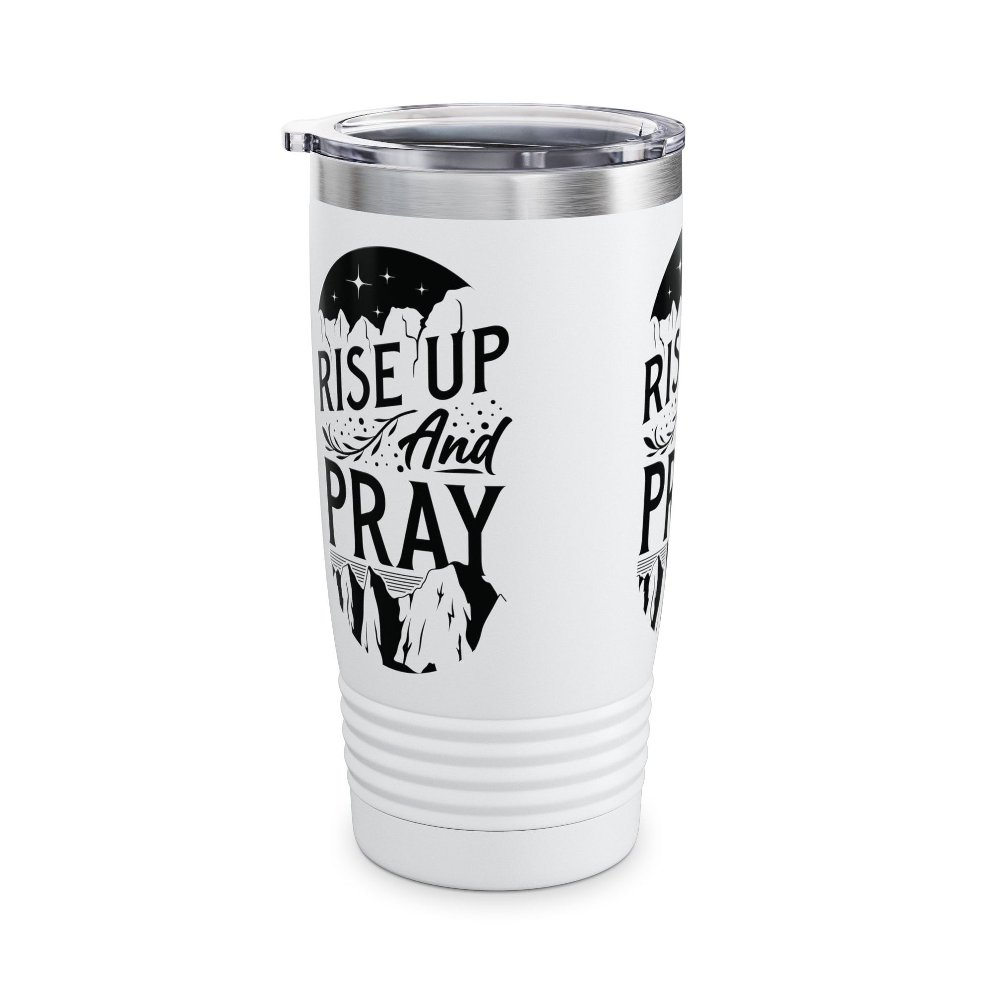 Rise Up and Pray Ringneck Tumbler - 20oz Inspirational Travel Mug
