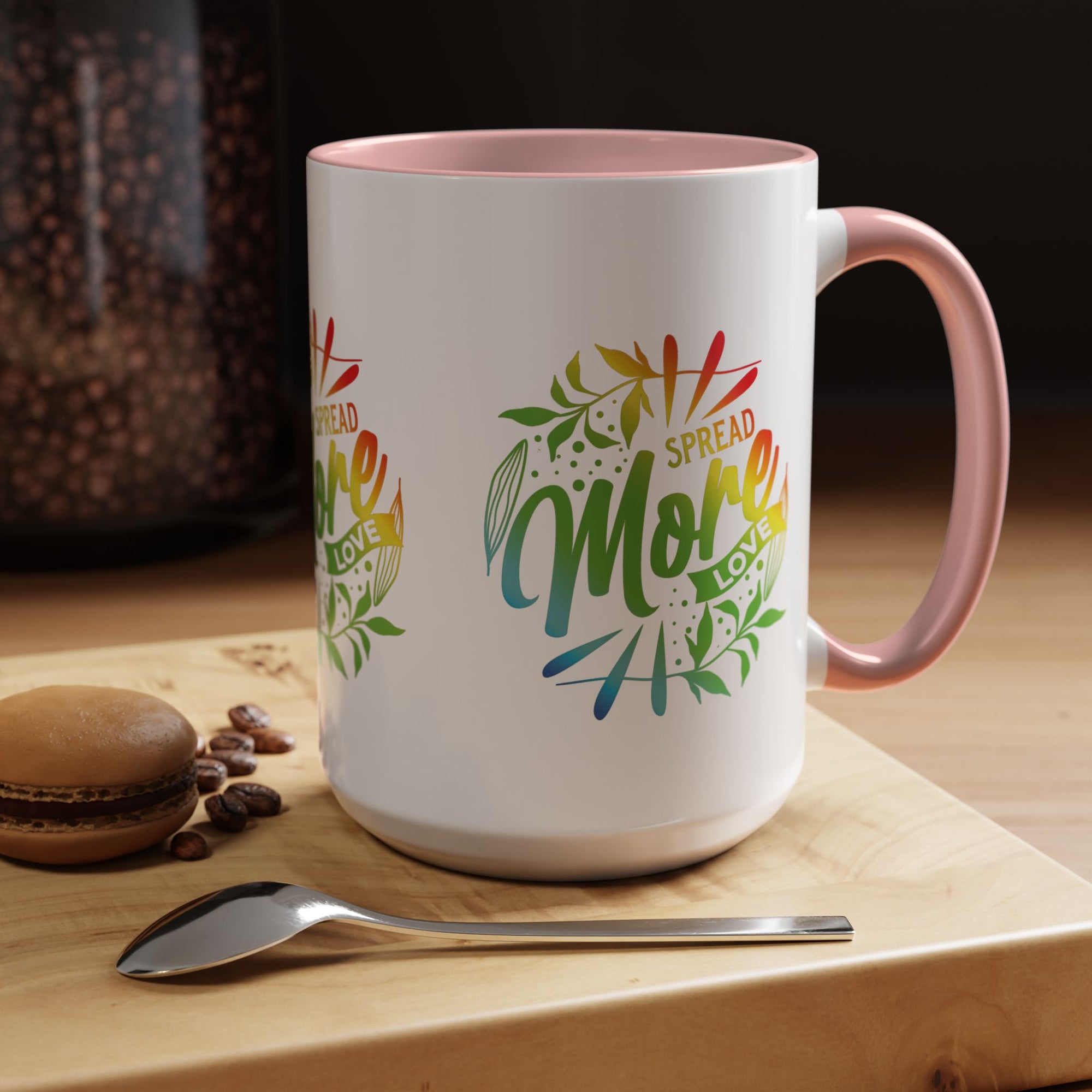 Spread more Love Accent Coffee Mug - Inspirational Design