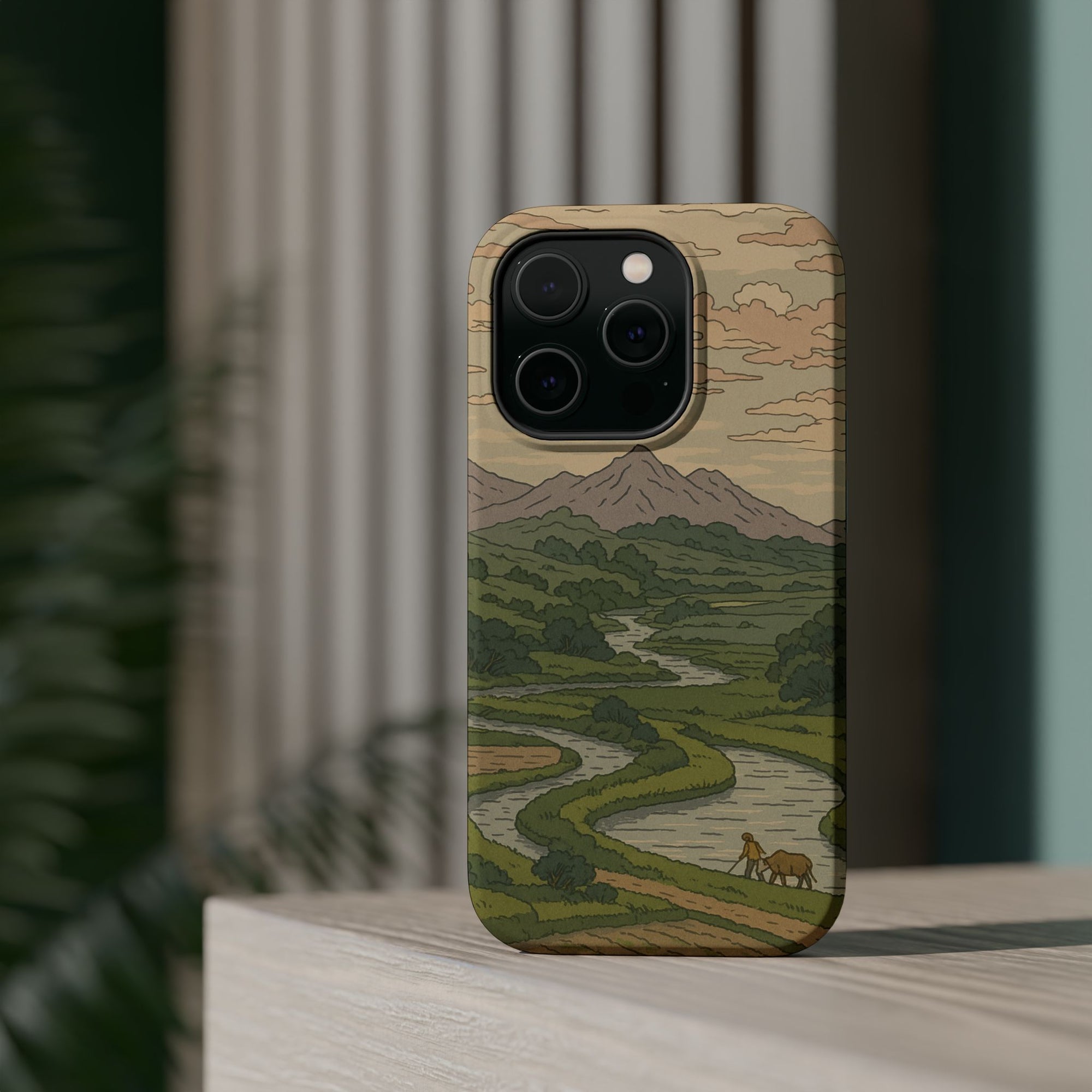 Nature-Inspired Magnetic Tough Case for iPhone, Phone Protection, Adventure Gift, Outdoor Lover, Earthy Aesthetic