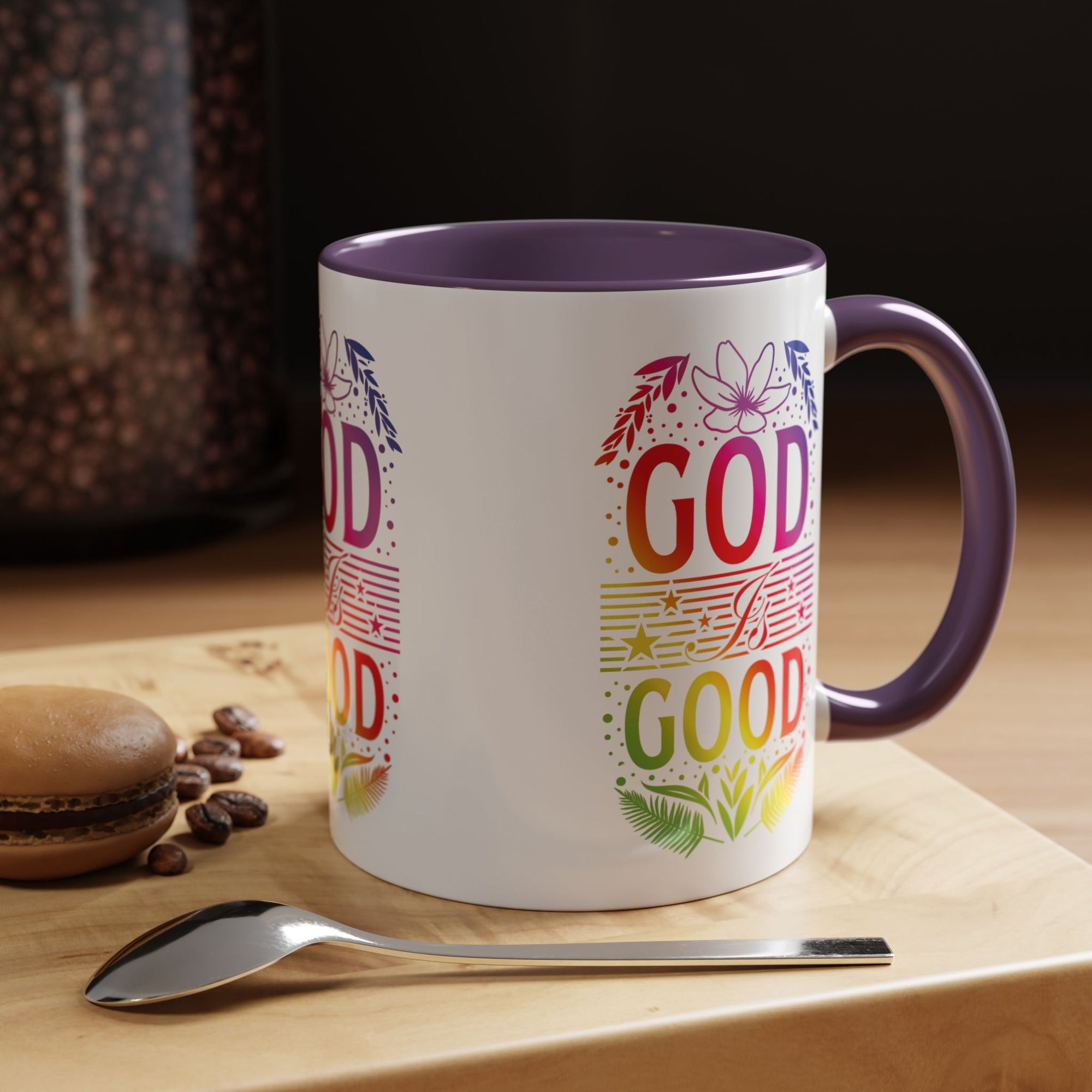God is Good Accent Coffee Mug - Inspirational Design