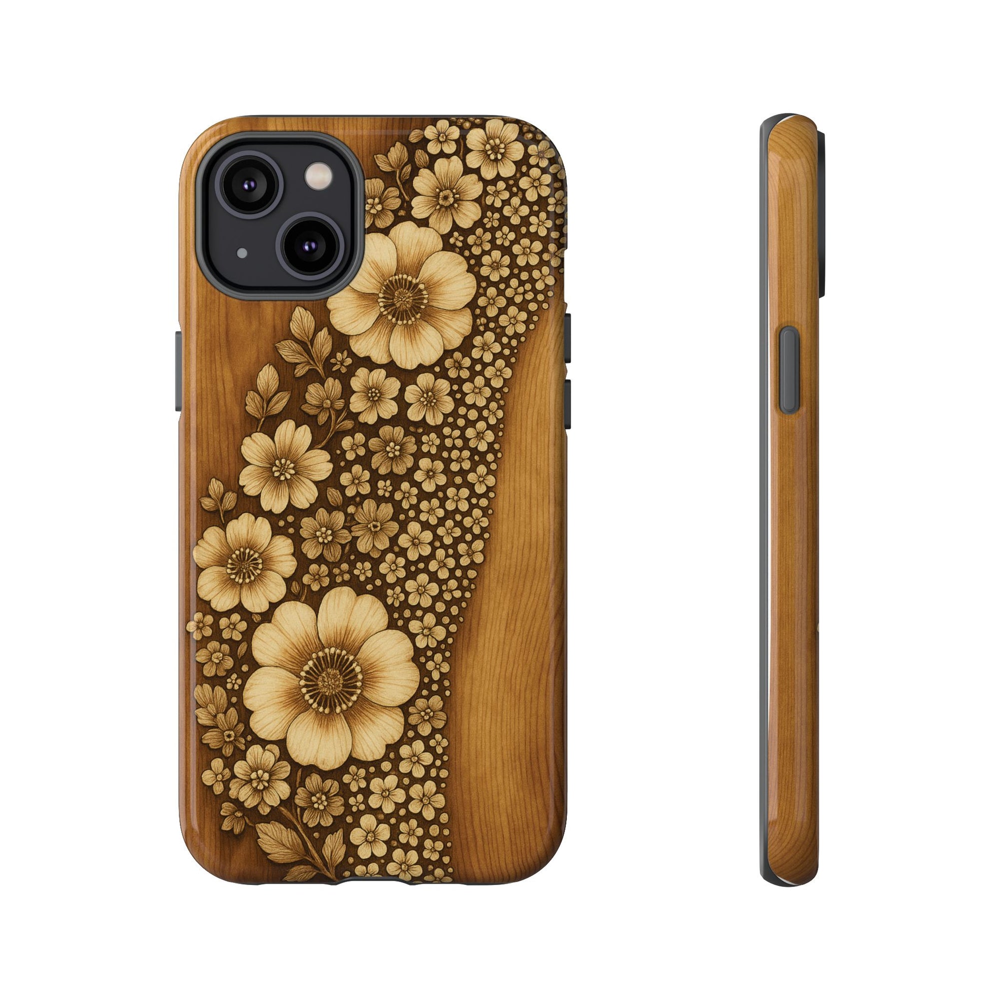 Floral Phone Case - Tough Cases, Protective Cover, Floral Design, Nature Lover Gift, Phone Accessory, Trendy Gadget