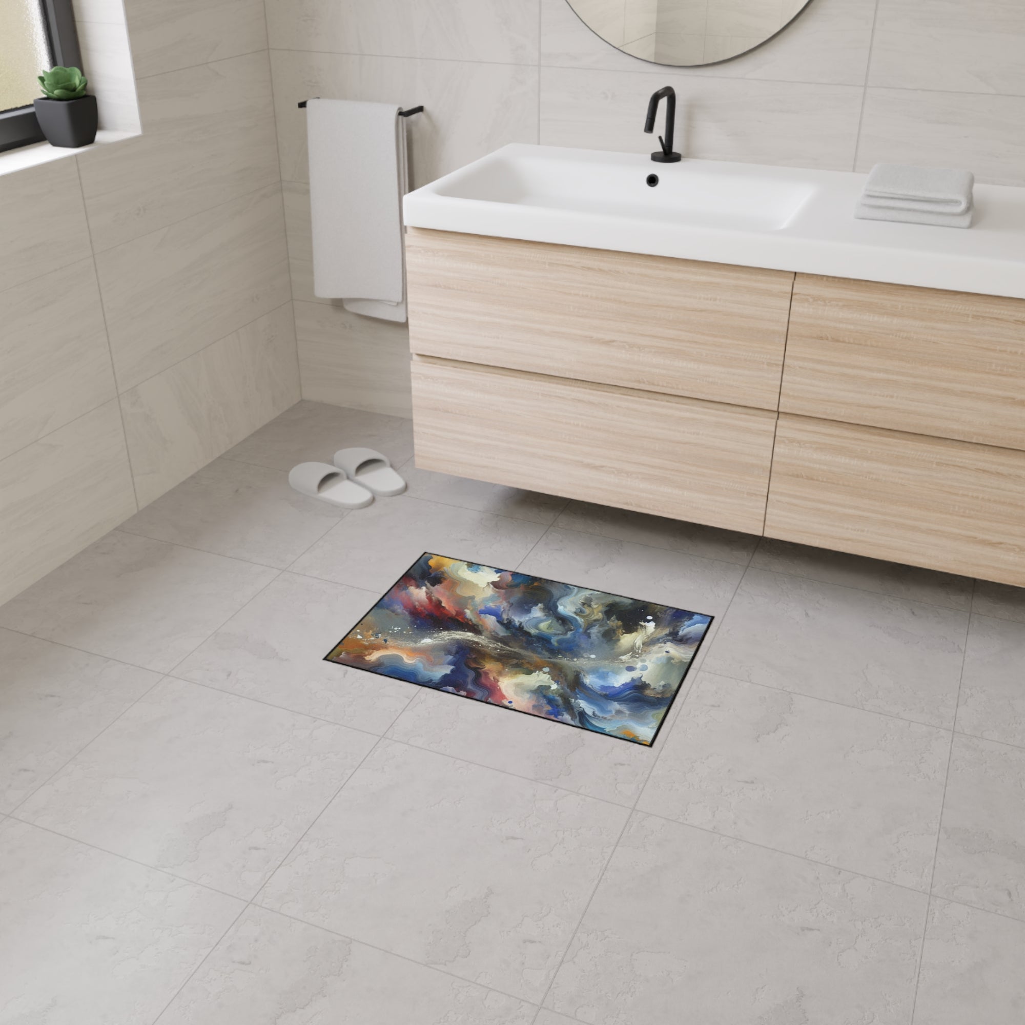Abstract Art Heavy Duty Floor Mat - Stylish Non-Slip Area Rug for Home Decor