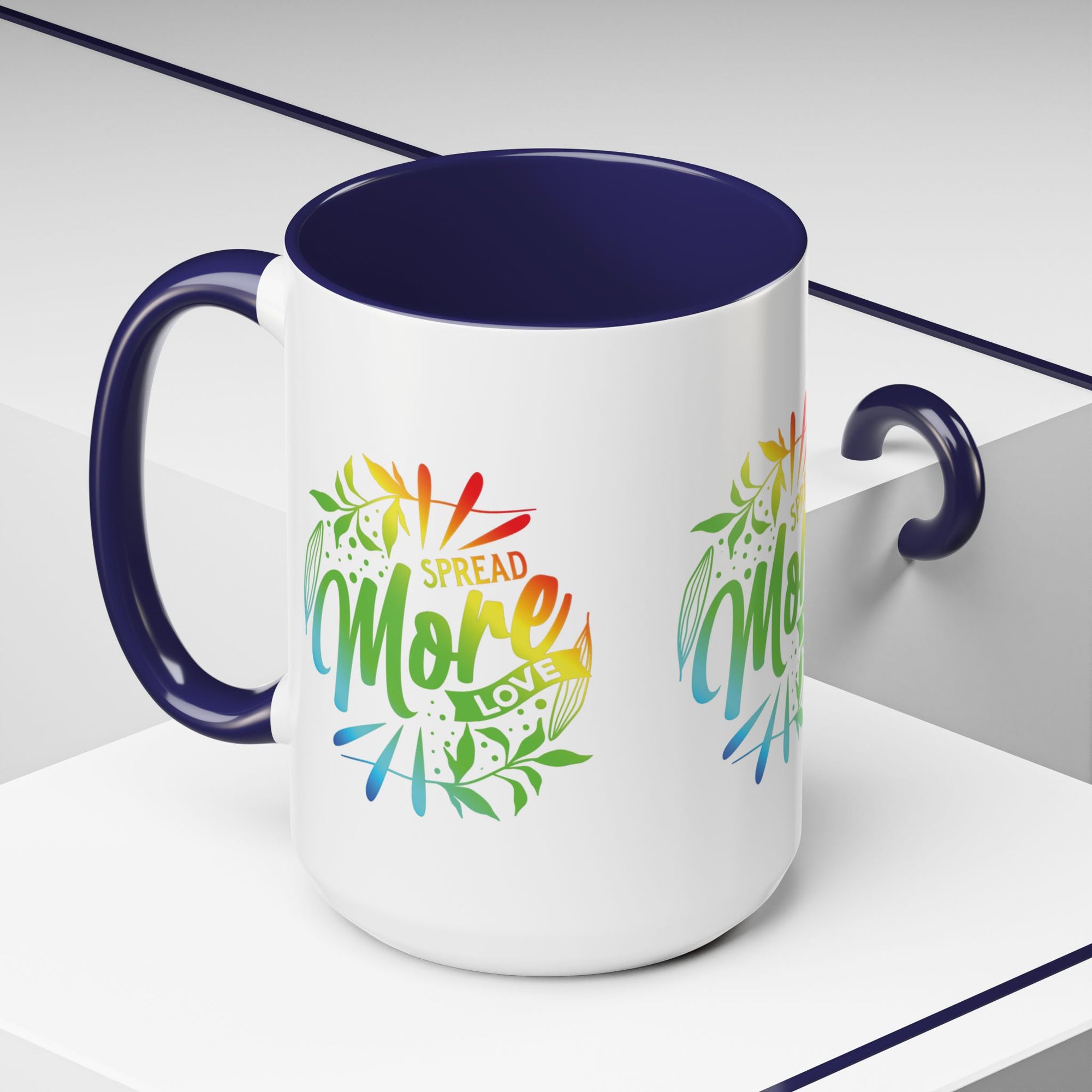 Spread more Love Accent Coffee Mug - Inspirational Design
