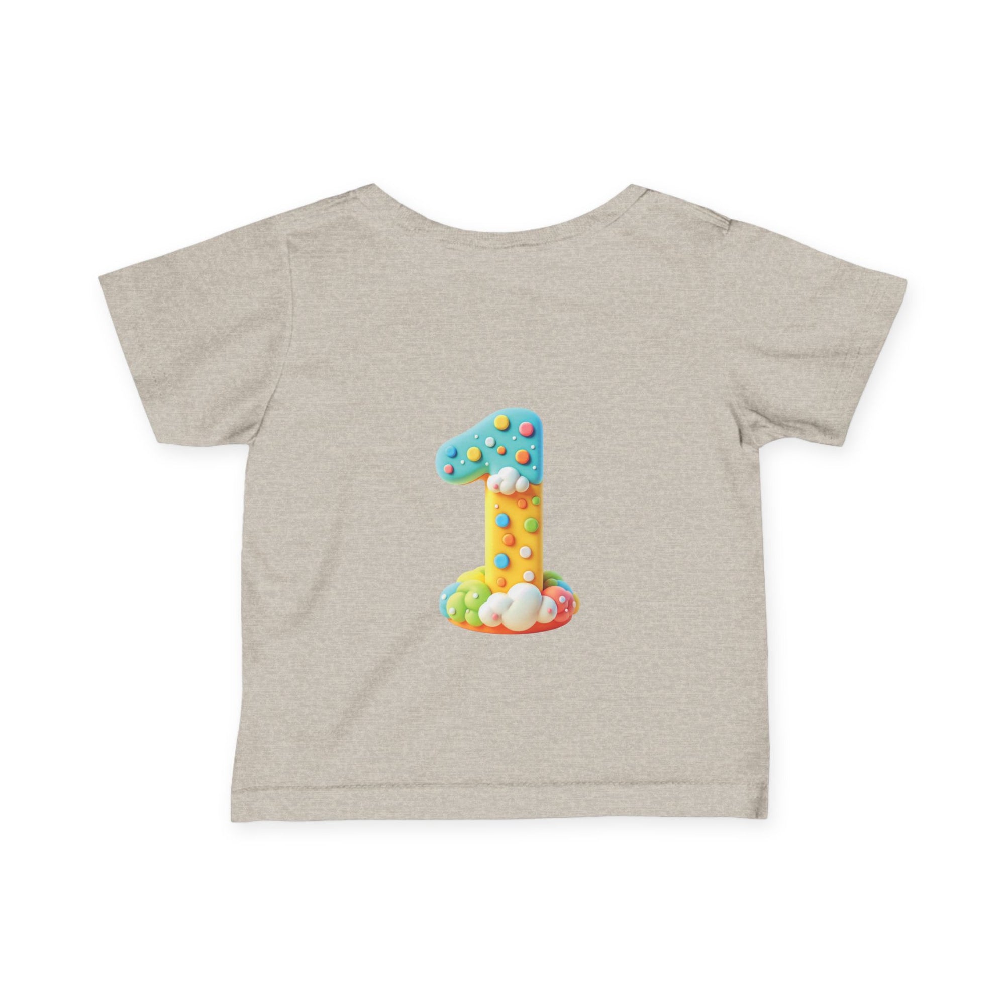 Cute Infant T-Shirt - 'Little Answered Prayer' with Colorful Number 1 Design