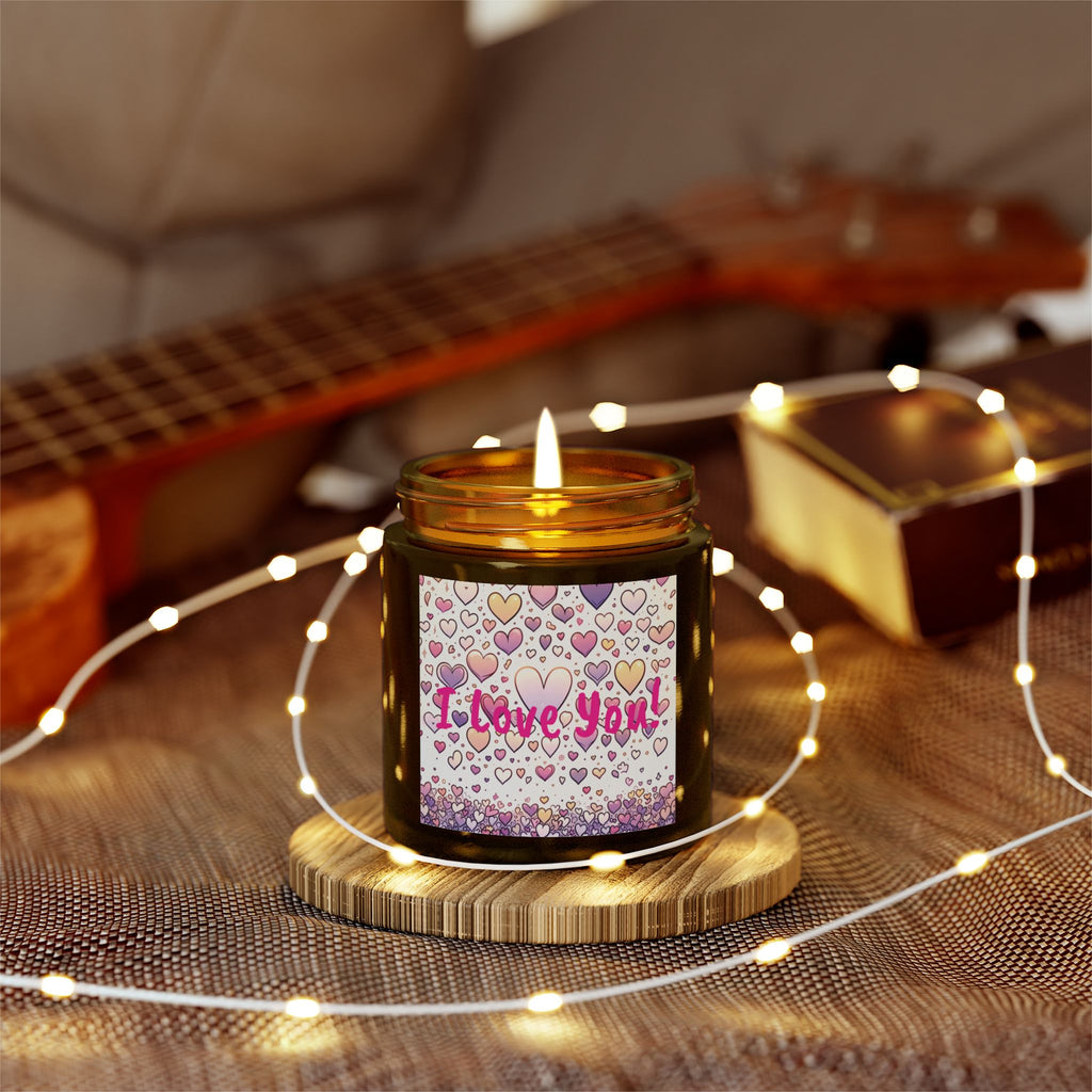 I Love You - Scented Candles, Coconut Apricot Wax (4oz, 9oz)
