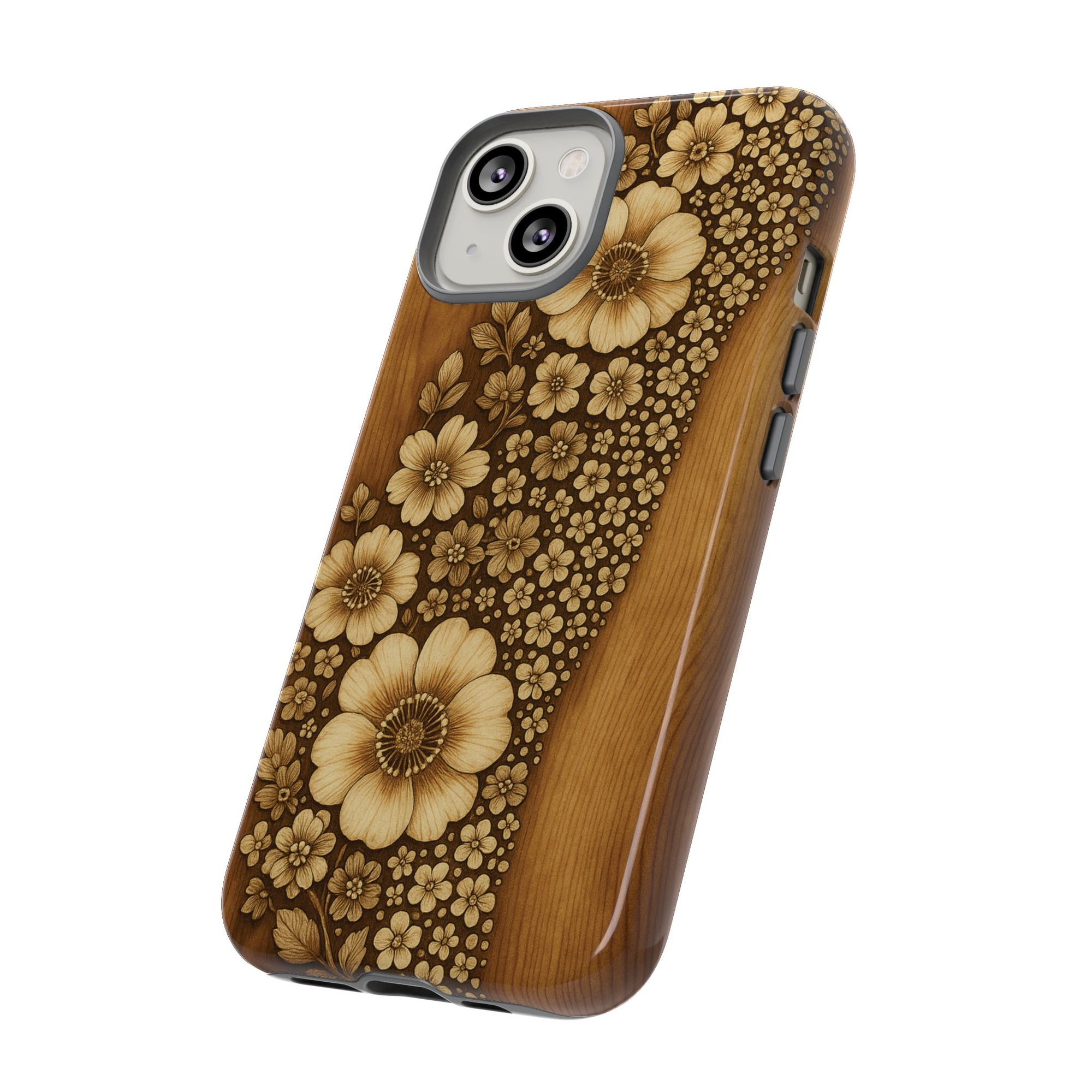 Floral Phone Case - Tough Cases, Protective Cover, Floral Design, Nature Lover Gift, Phone Accessory, Trendy Gadget