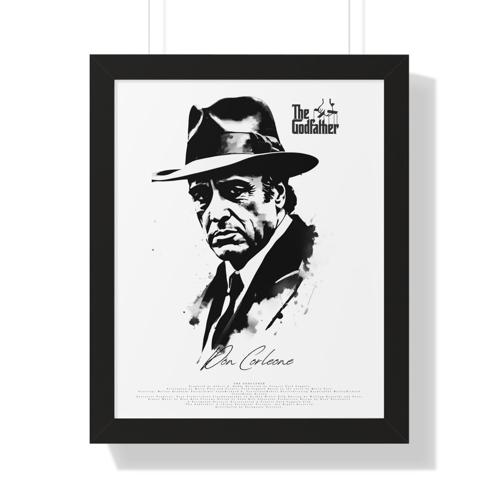 Don Corleone Framed Vertical Poster