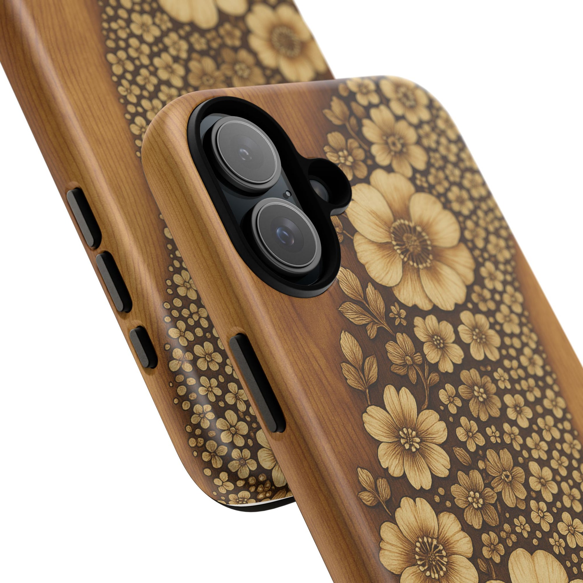 Floral Phone Case - Tough Cases, Protective Cover, Floral Design, Nature Lover Gift, Phone Accessory, Trendy Gadget