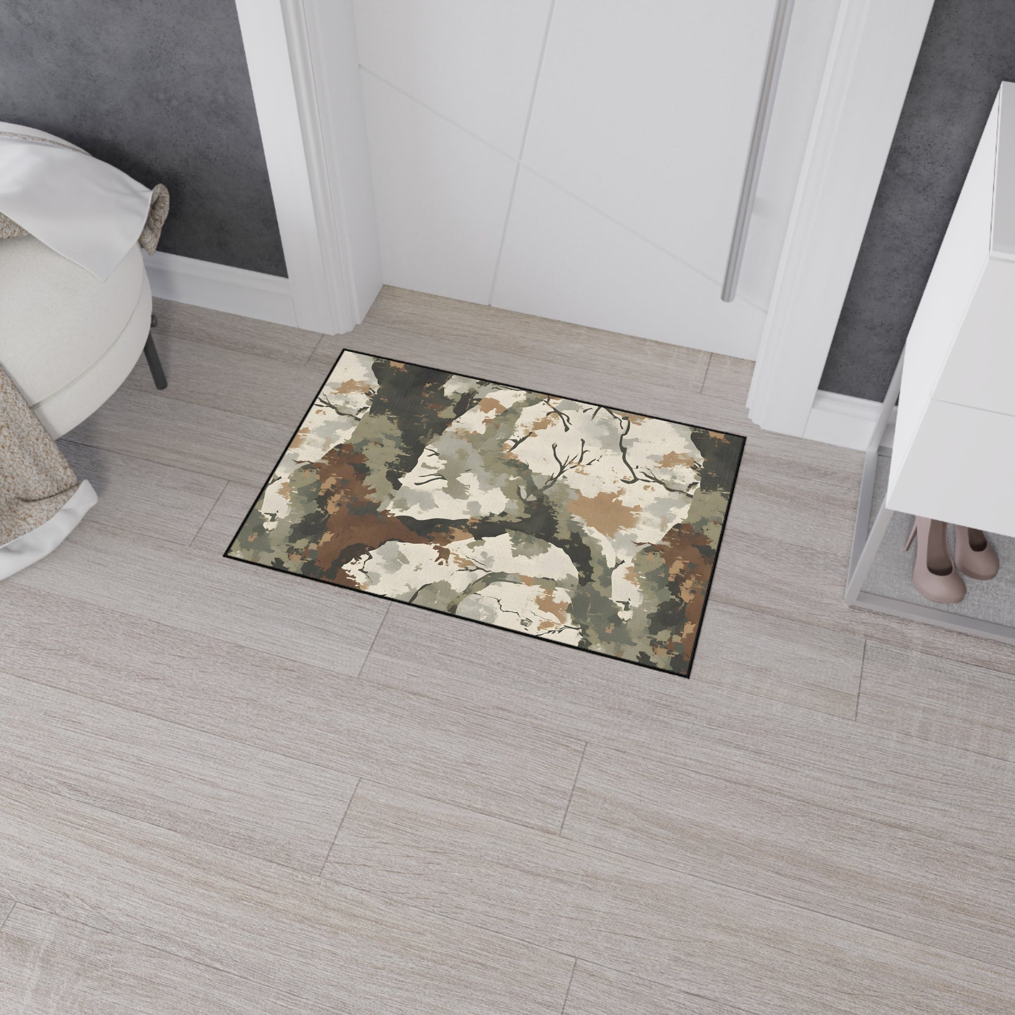 Camo Heavy Duty Floor Mat - Durable & Stylish Home Decor for Indoor/Outdoor Use