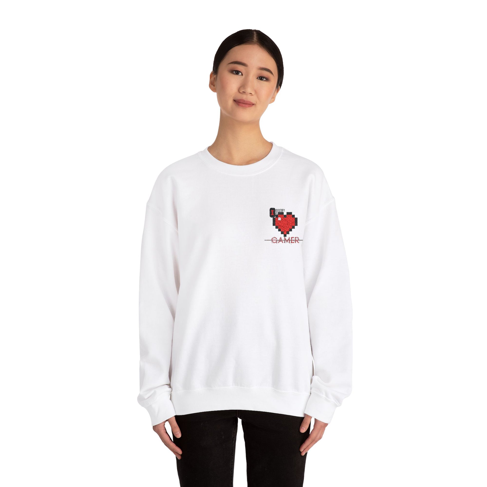 I identify as Gamer Tee - Unisex Heavy Blend™ Crewneck Sweatshirt