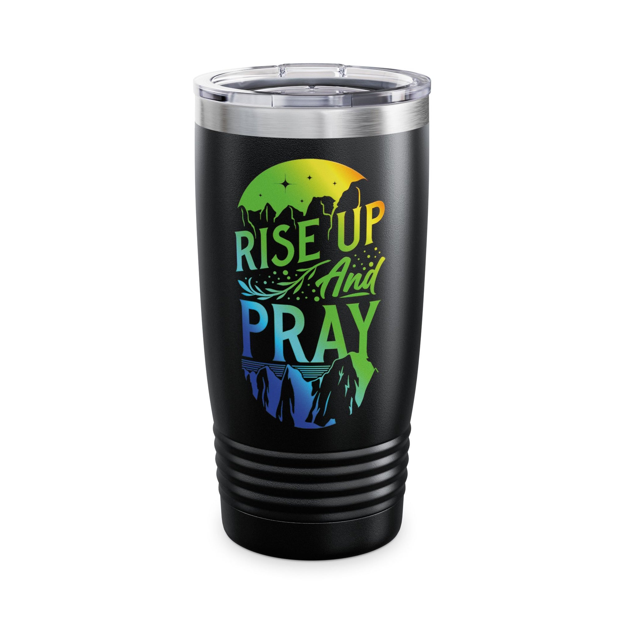 Rise Up and Pray Ringneck Tumbler - 20oz Inspirational Travel Mug