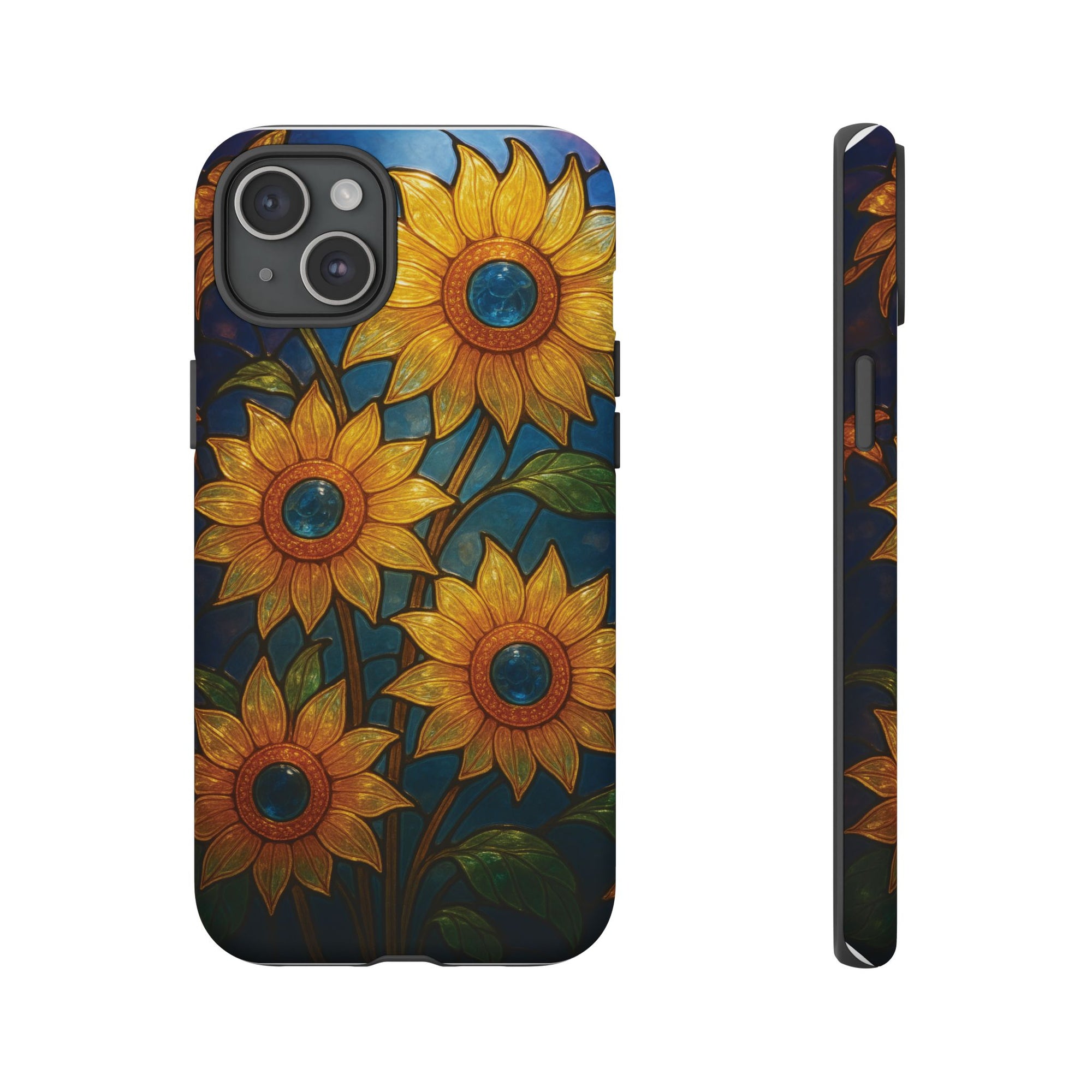 Vibrant Floral Phone Case, Sunflower Design, Tough & Durable Case, Nature Lover Gift, Protective Phone Cover, Spring Aesthetic