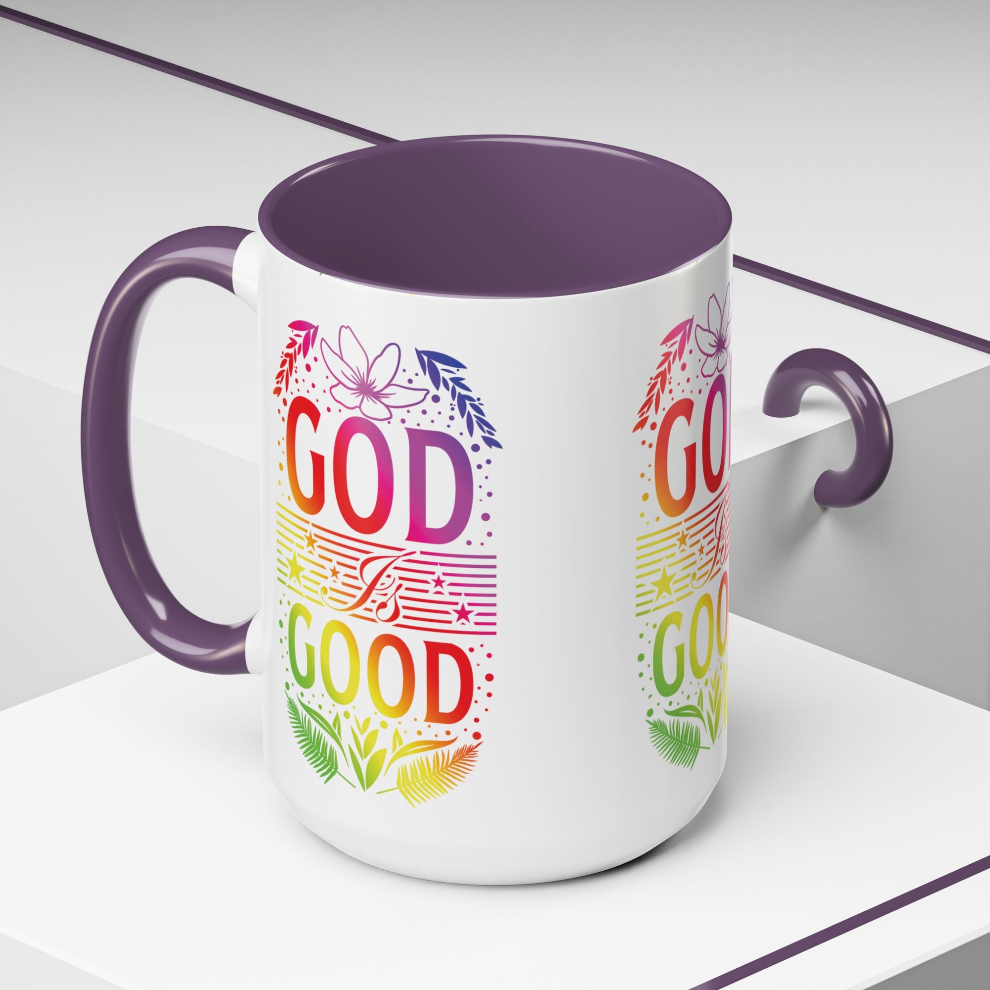 God is Good Accent Coffee Mug - Inspirational Design