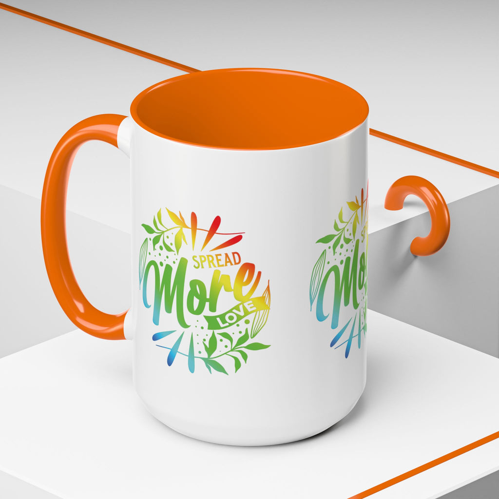 Spread more Love Accent Coffee Mug - Inspirational Design