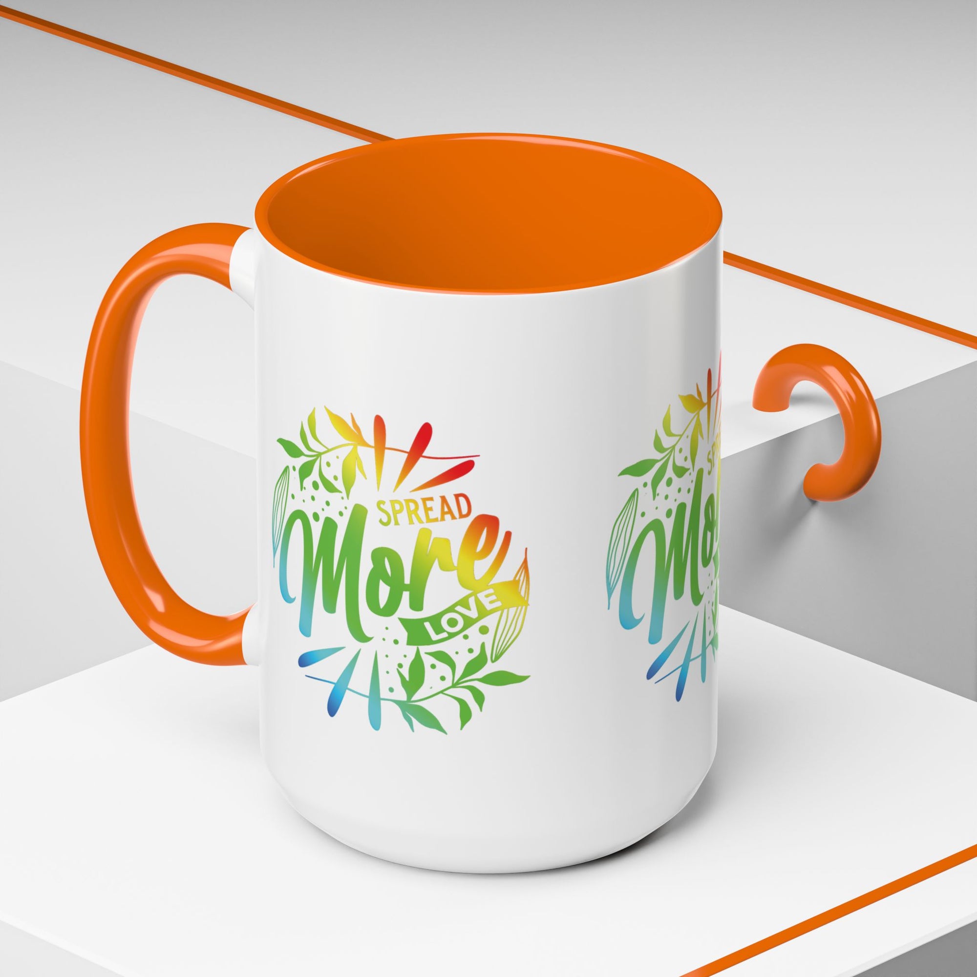Spread more Love Accent Coffee Mug - Inspirational Design