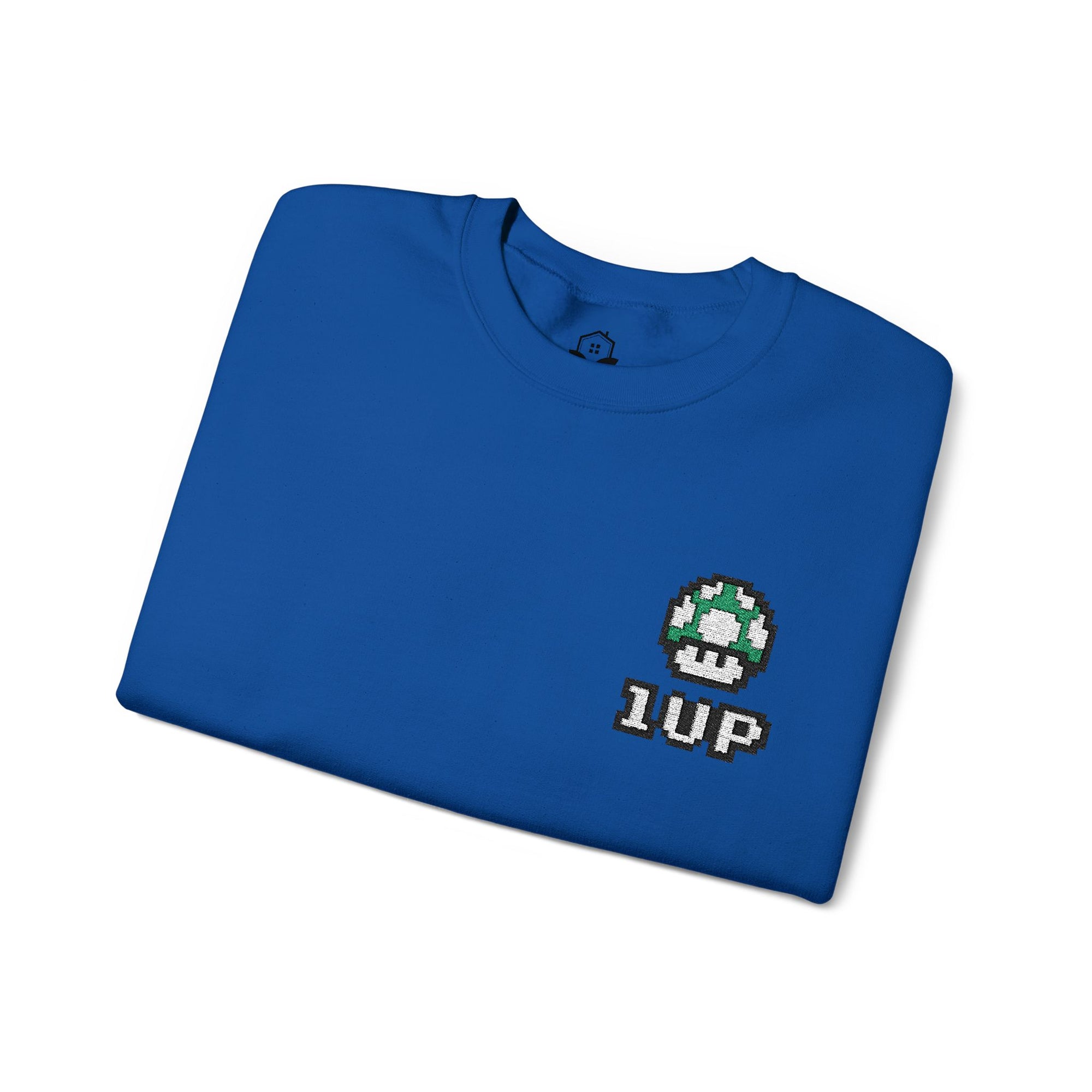 1UP Mushroom - Unisex Heavy Blend™ Crewneck Sweatshirt