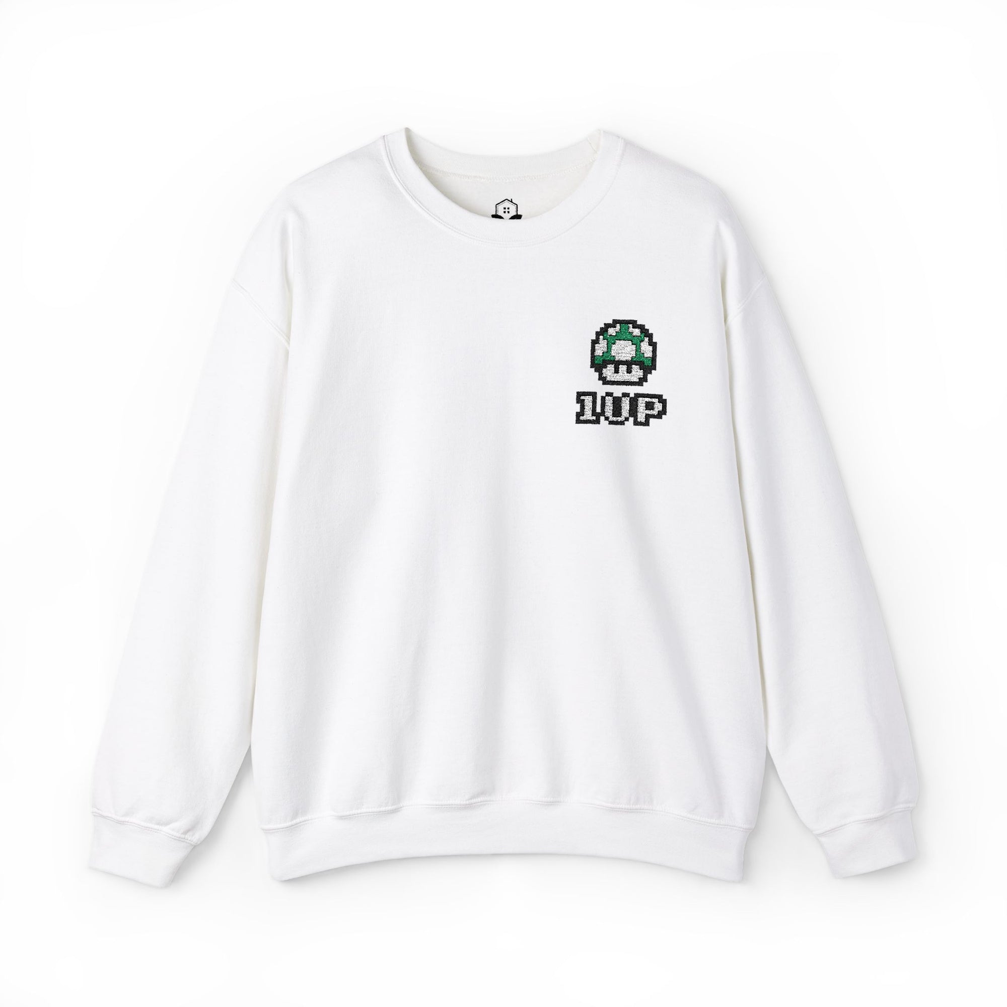1UP Mushroom - Unisex Heavy Blend™ Crewneck Sweatshirt