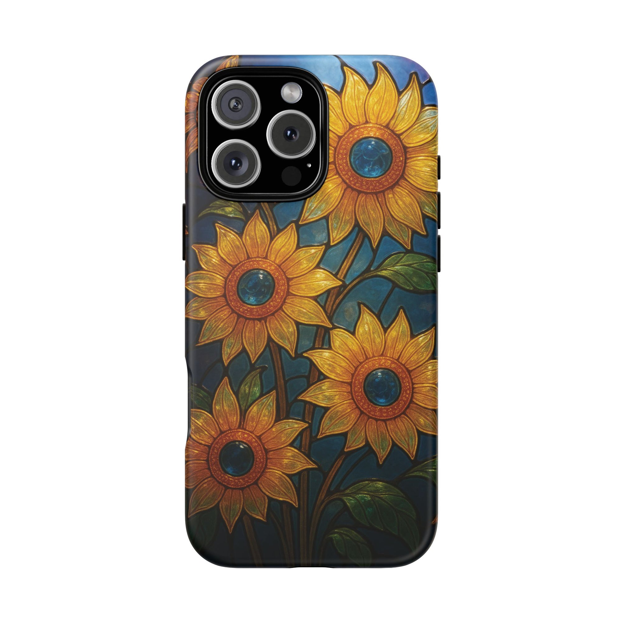 Vibrant Floral Phone Case, Sunflower Design, Tough & Durable Case, Nature Lover Gift, Protective Phone Cover, Spring Aesthetic