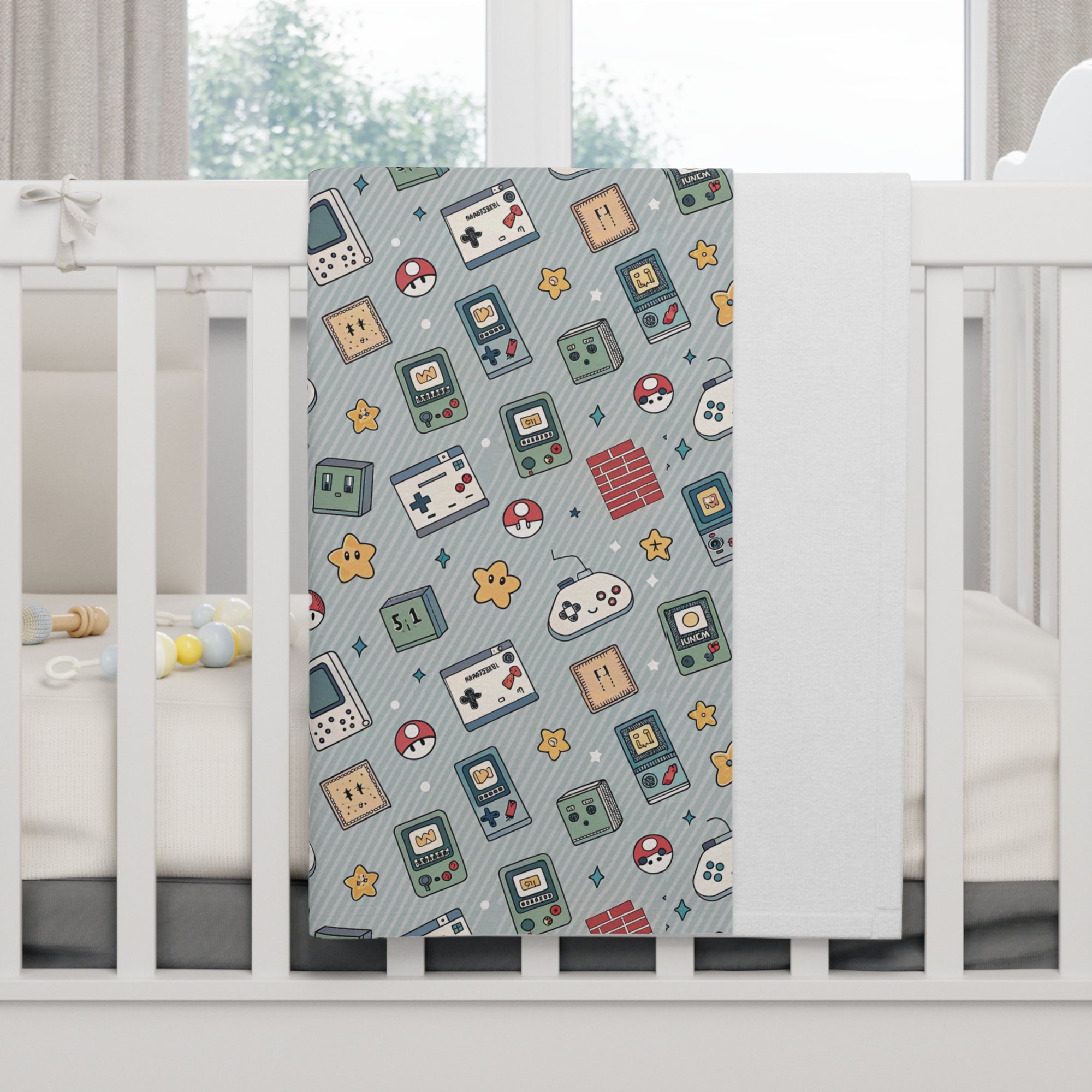 Baby Blanket - Start Them Young Gamer Baby Design