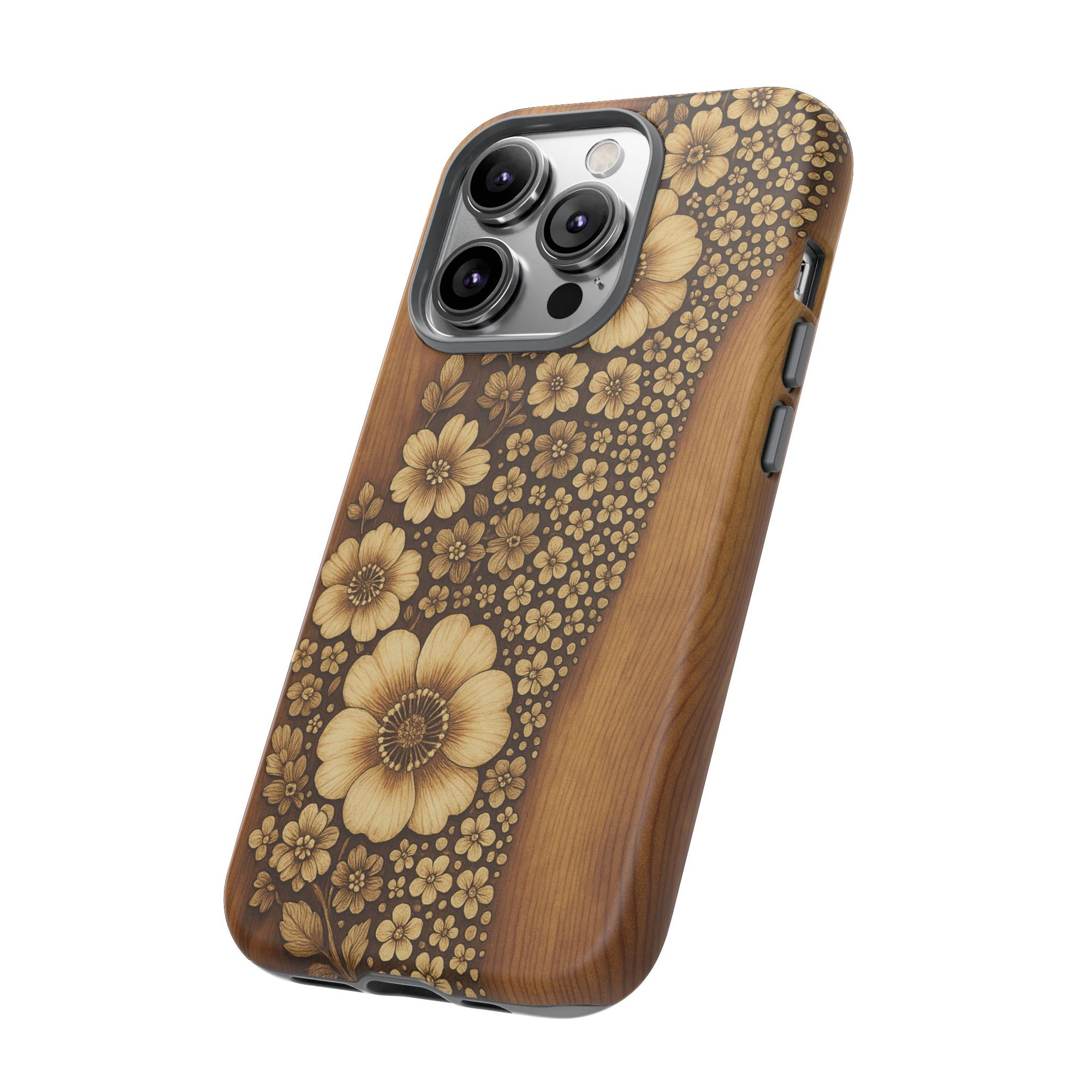 Floral Phone Case - Tough Cases, Protective Cover, Floral Design, Nature Lover Gift, Phone Accessory, Trendy Gadget