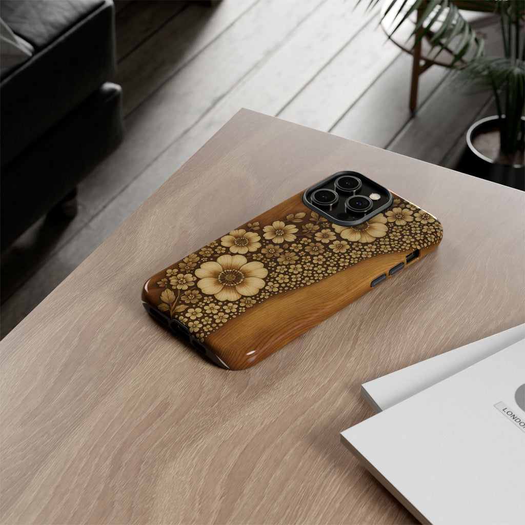 Floral Phone Case - Tough Cases, Protective Cover, Floral Design, Nature Lover Gift, Phone Accessory, Trendy Gadget