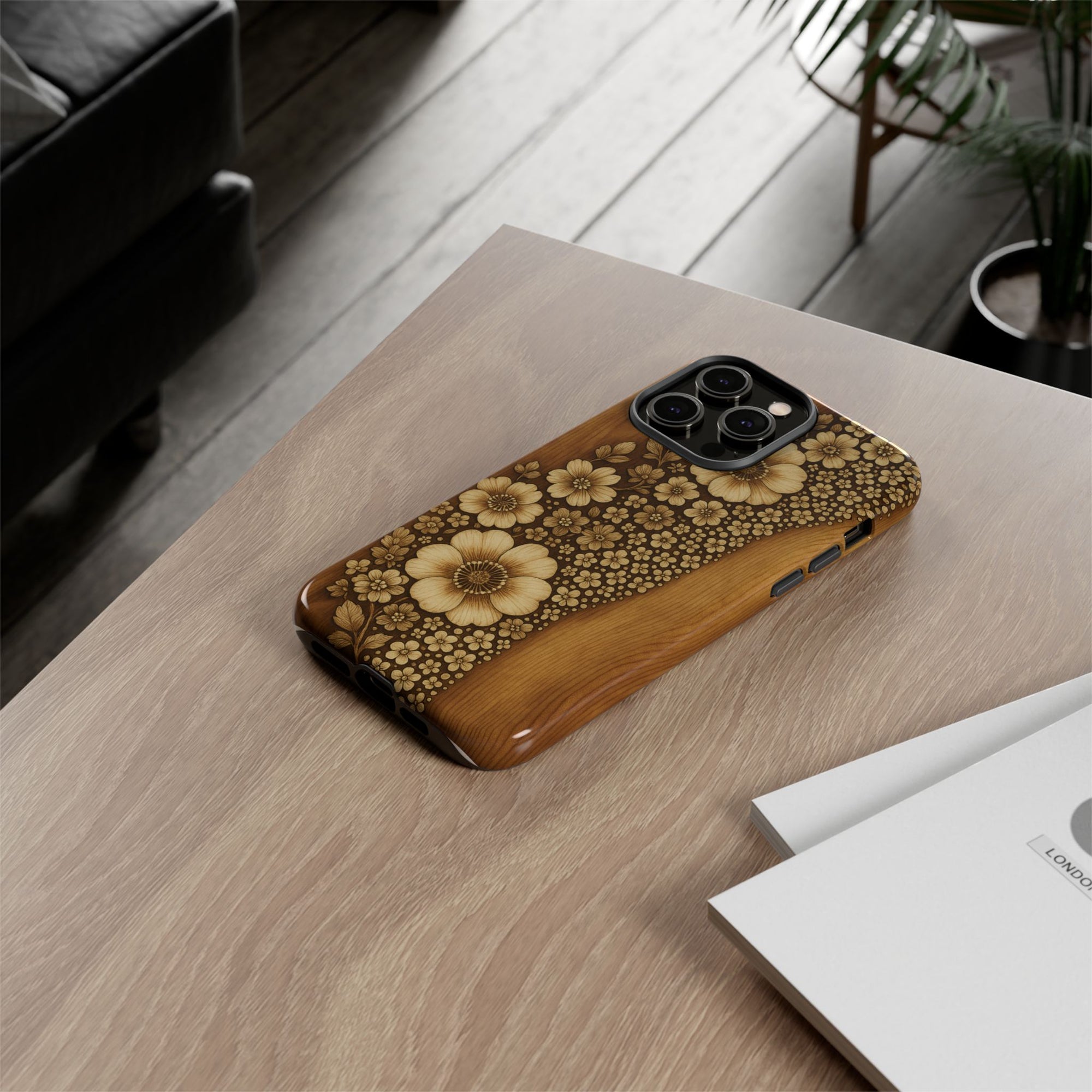Floral Phone Case - Tough Cases, Protective Cover, Floral Design, Nature Lover Gift, Phone Accessory, Trendy Gadget