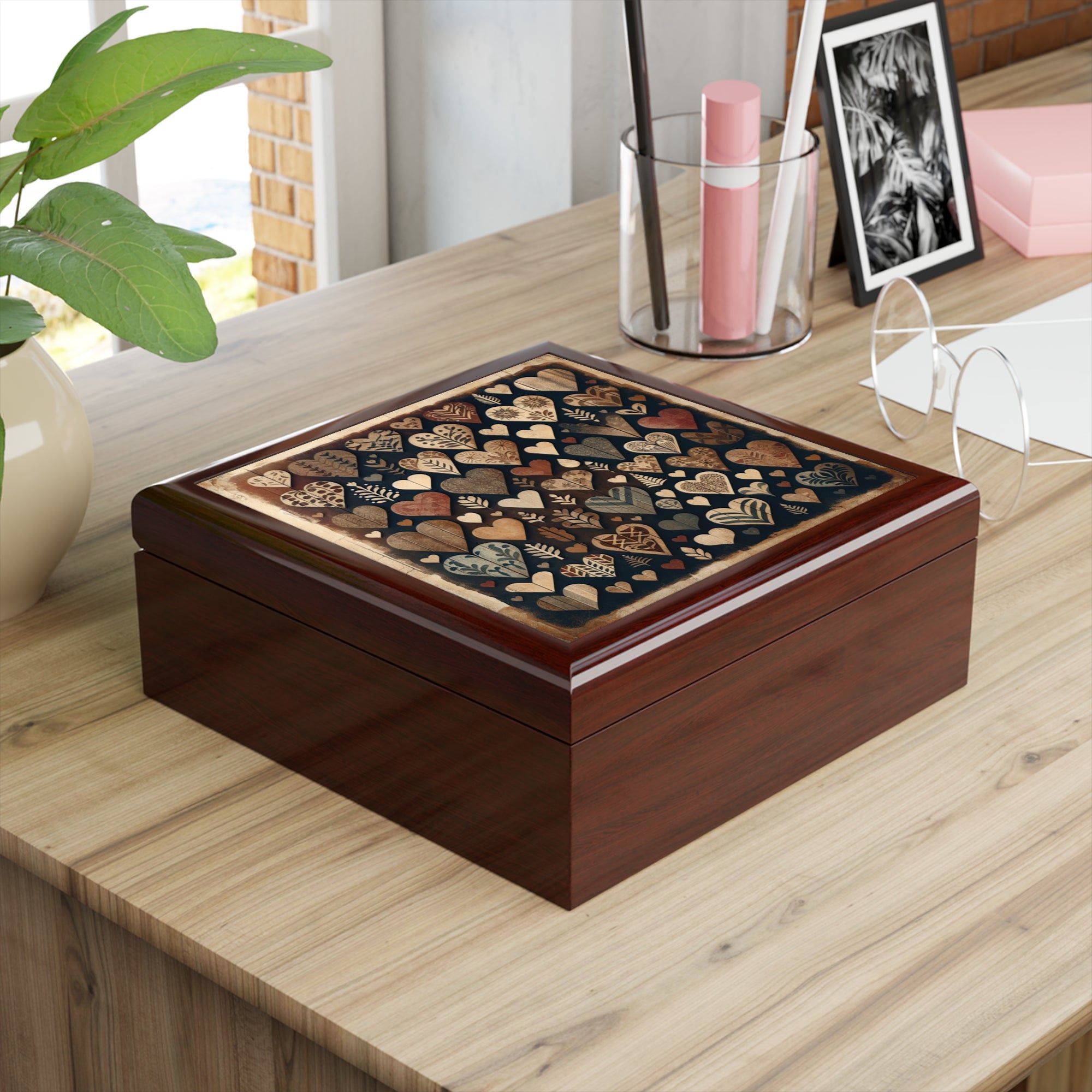 Rustic Hearts - Jewelry Box