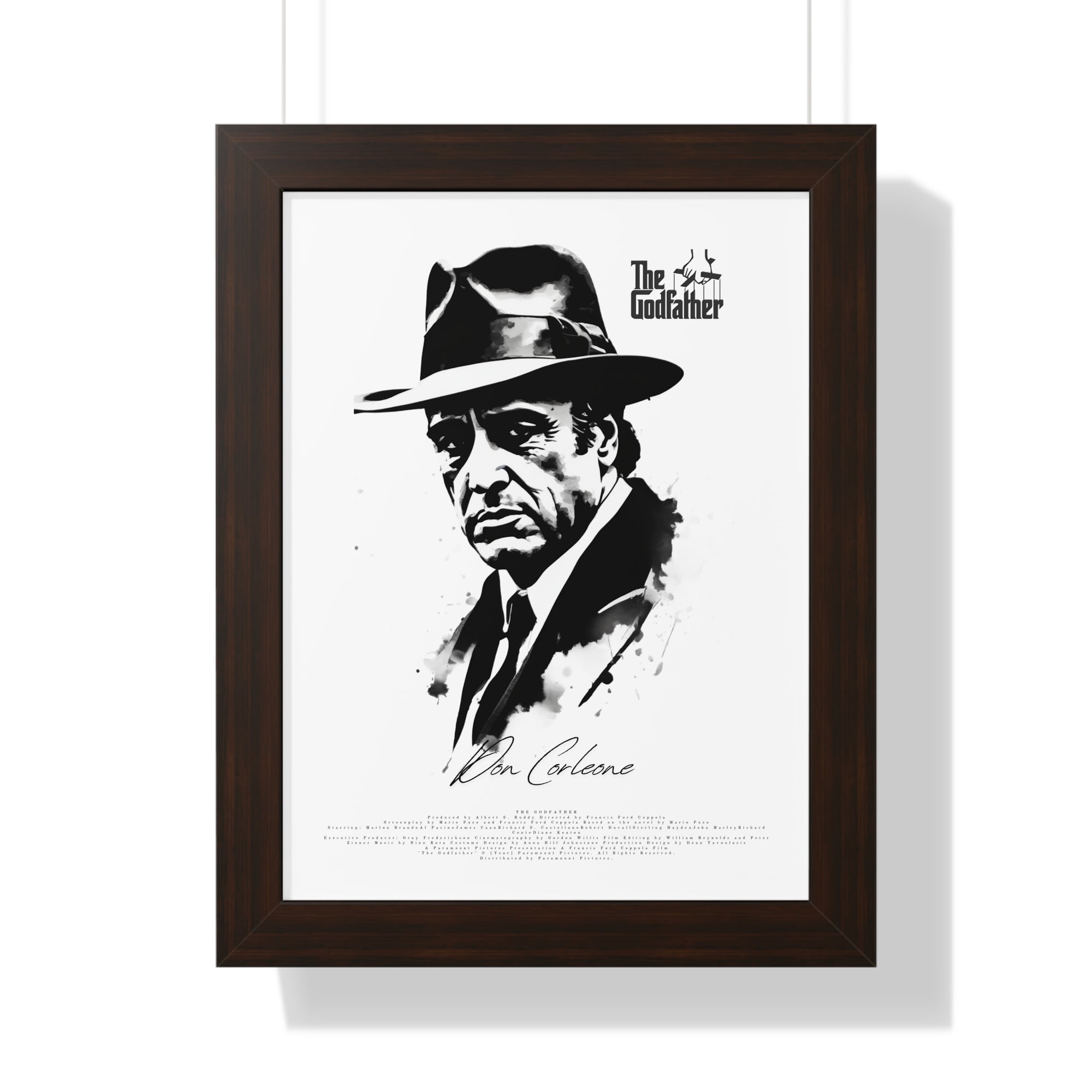 Don Corleone Framed Vertical Poster