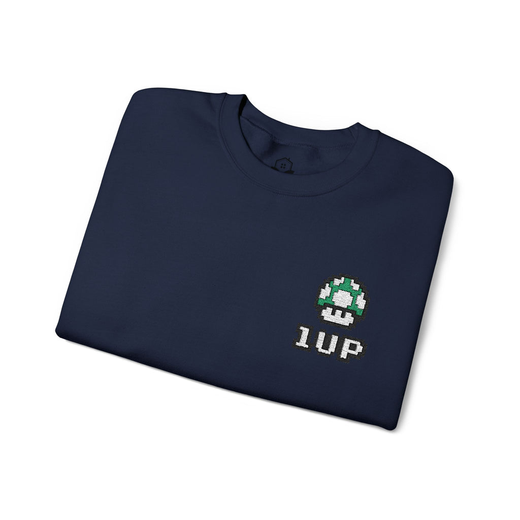 1UP Mushroom - Unisex Heavy Blend™ Crewneck Sweatshirt