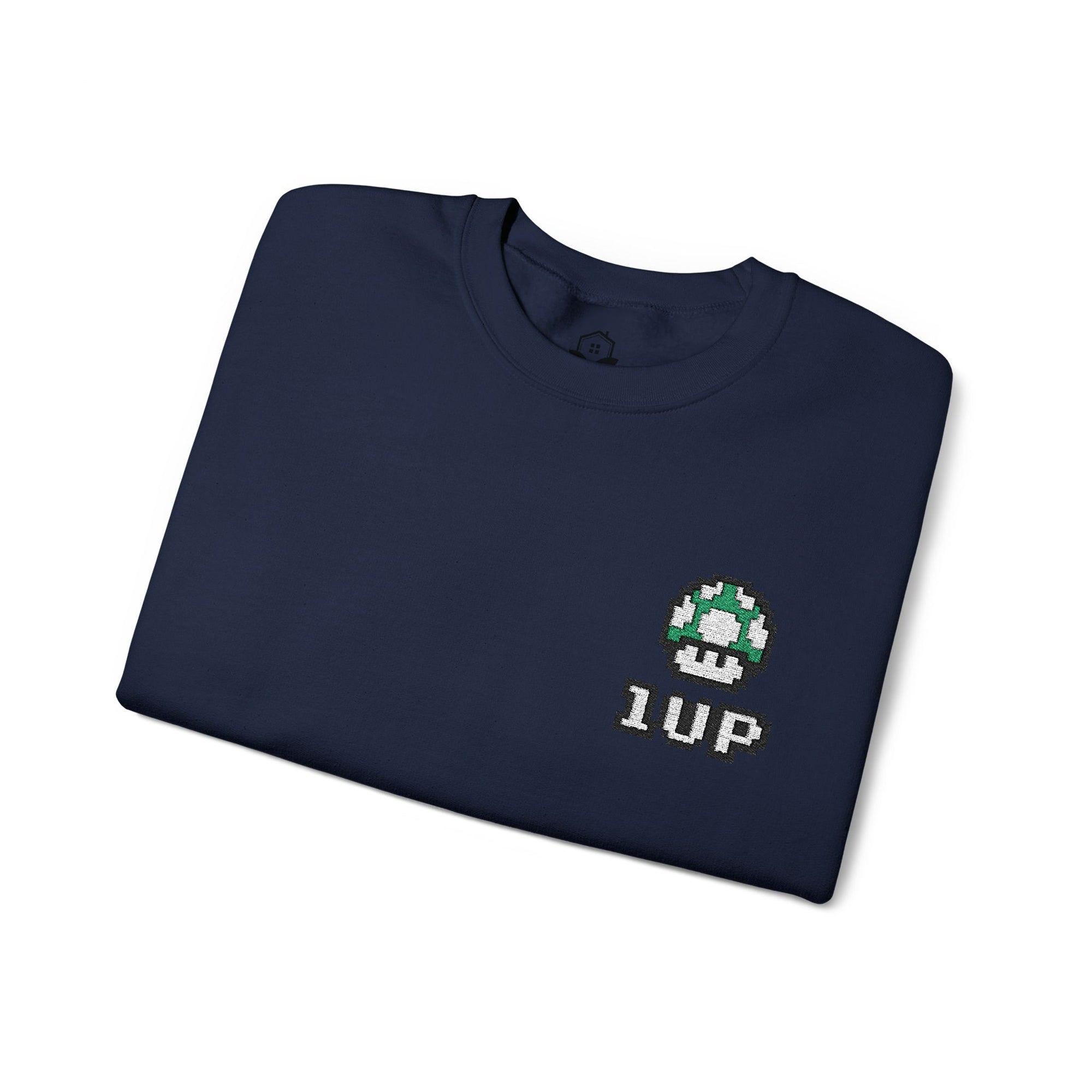 1UP Mushroom - Unisex Heavy Blend™ Crewneck Sweatshirt