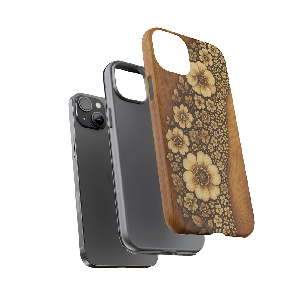 Floral Phone Case - Tough Cases, Protective Cover, Floral Design, Nature Lover Gift, Phone Accessory, Trendy Gadget