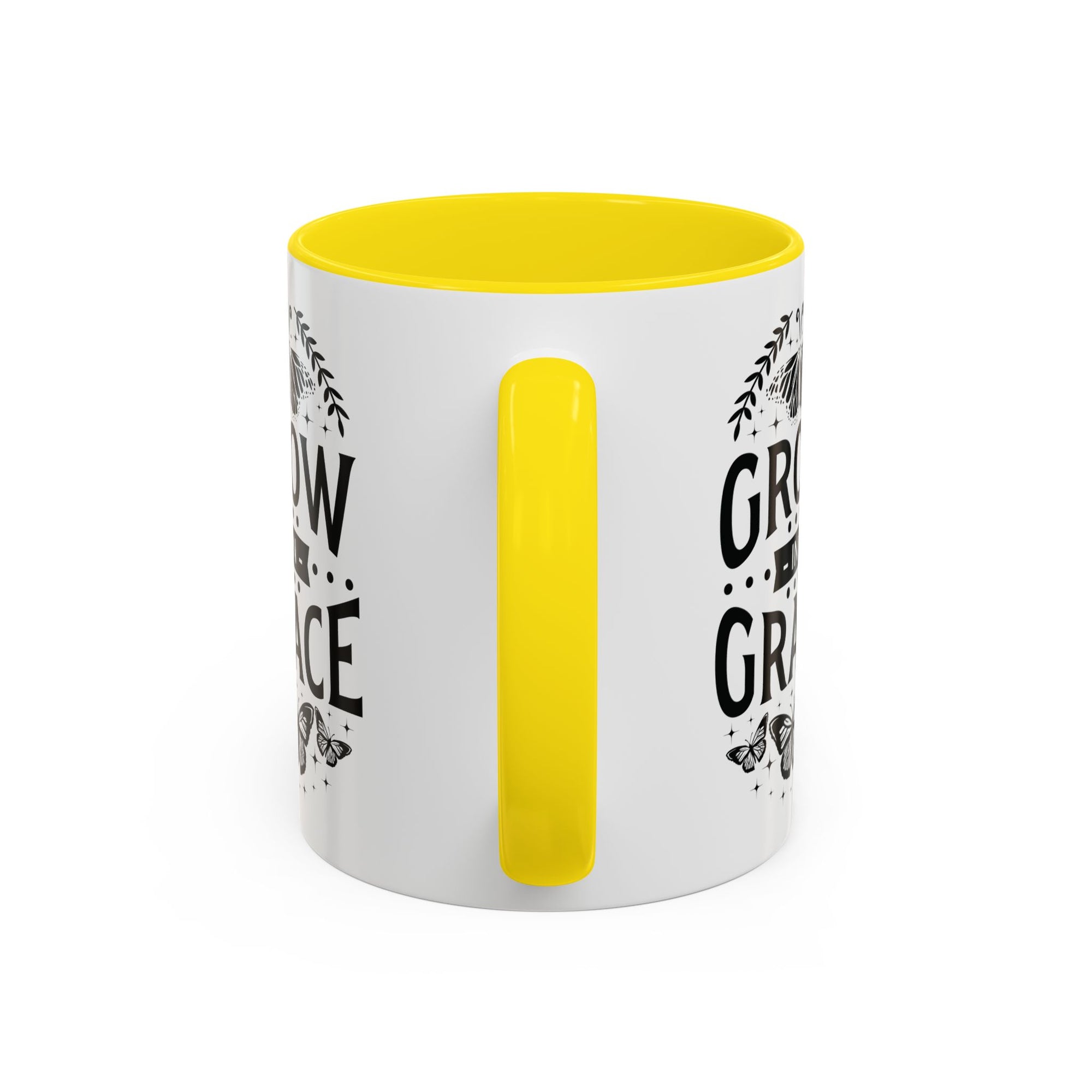 Grow in Grace Accent Coffee Mug - Inspirational Design