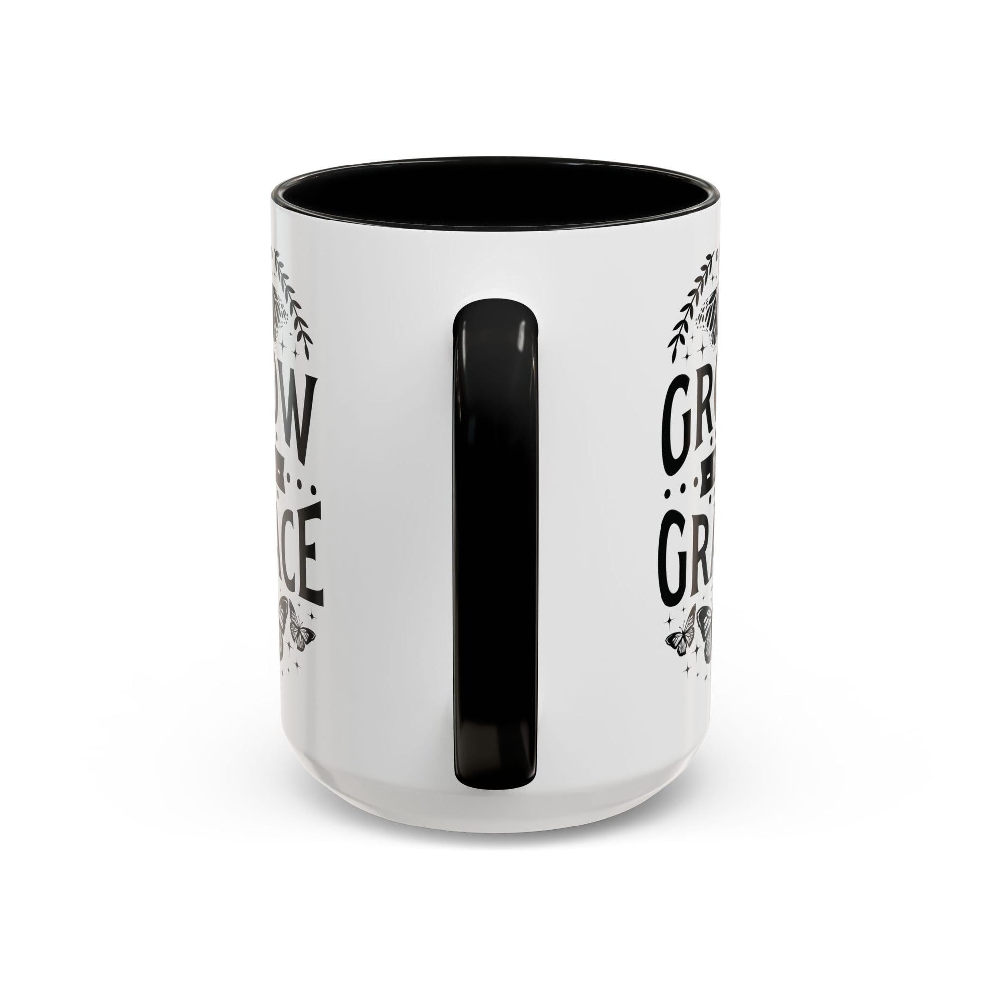 Grow in Grace Accent Coffee Mug - Inspirational Design