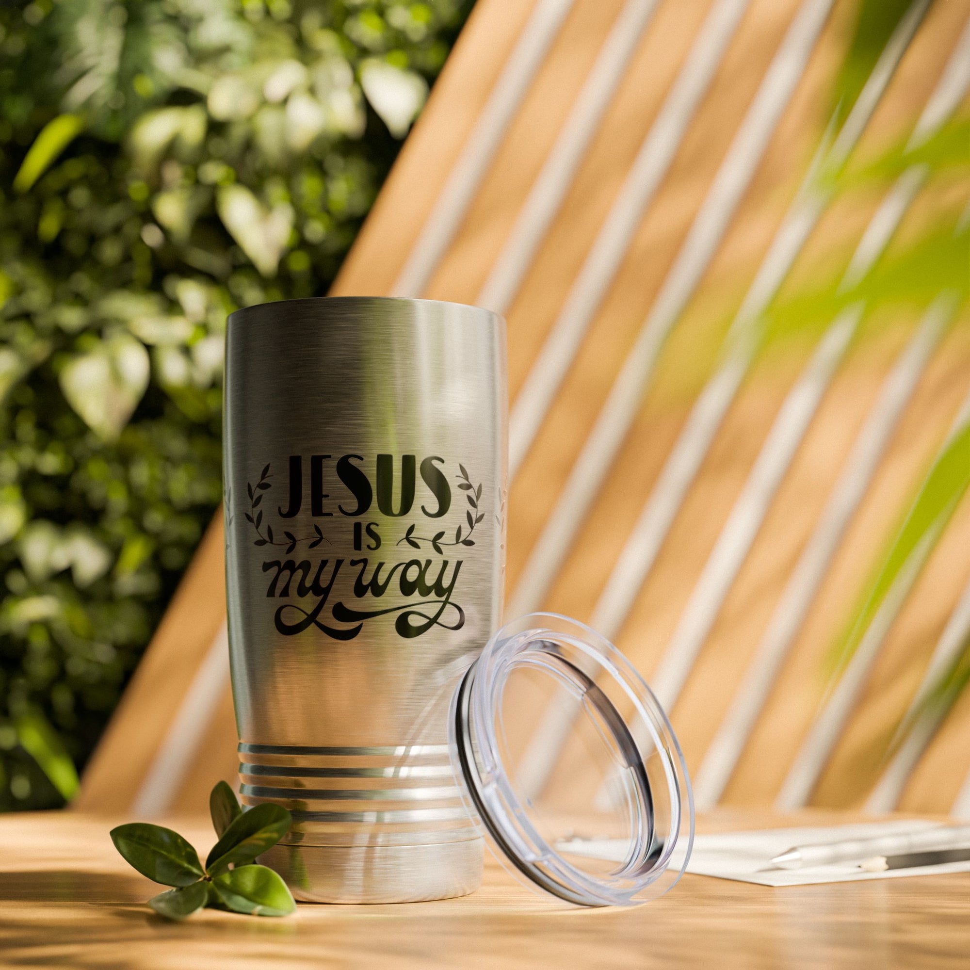 Jesus is My Way Ringneck Tumbler - 20oz Inspirational Travel Mug
